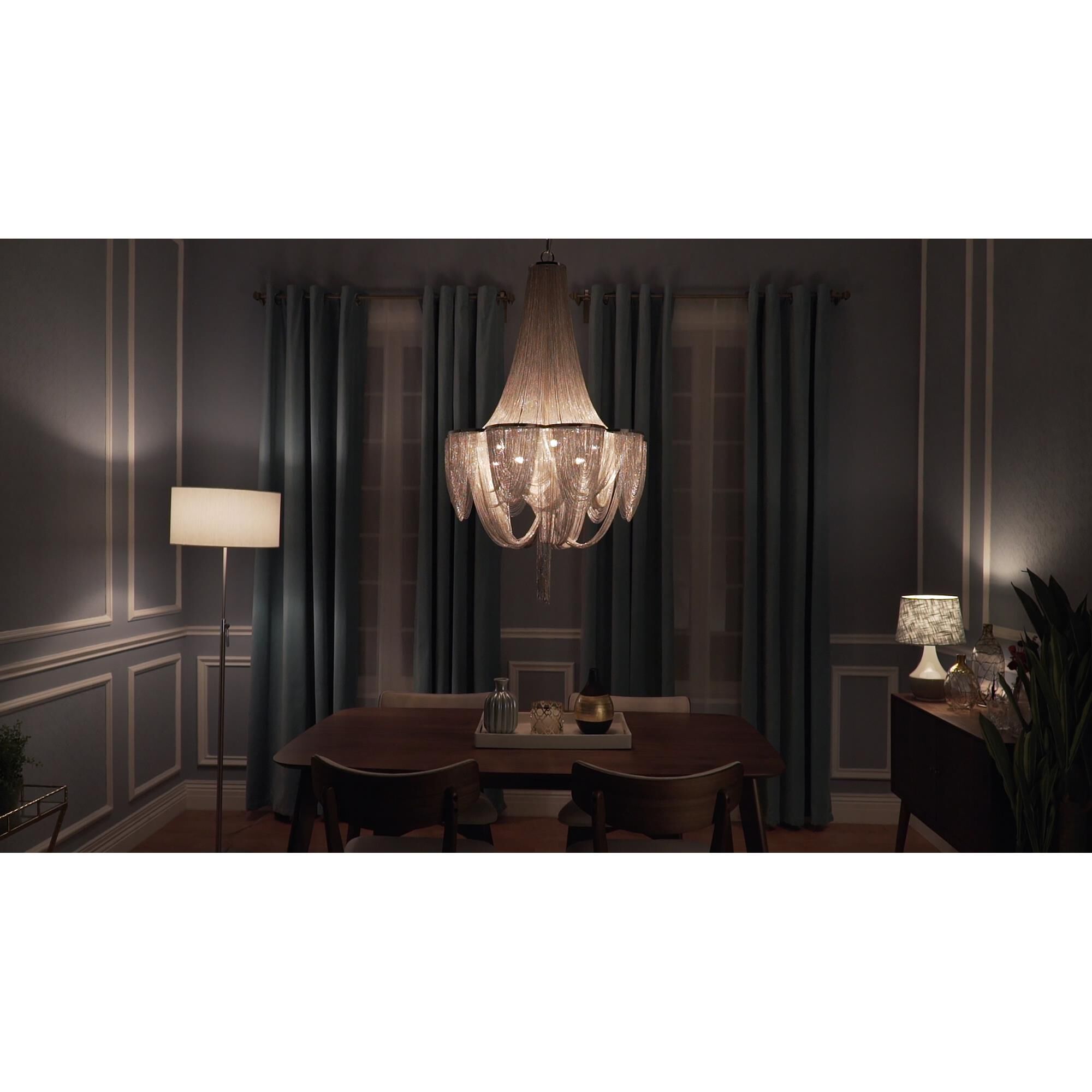 Shown in Polished Nickel finish and Metal shade