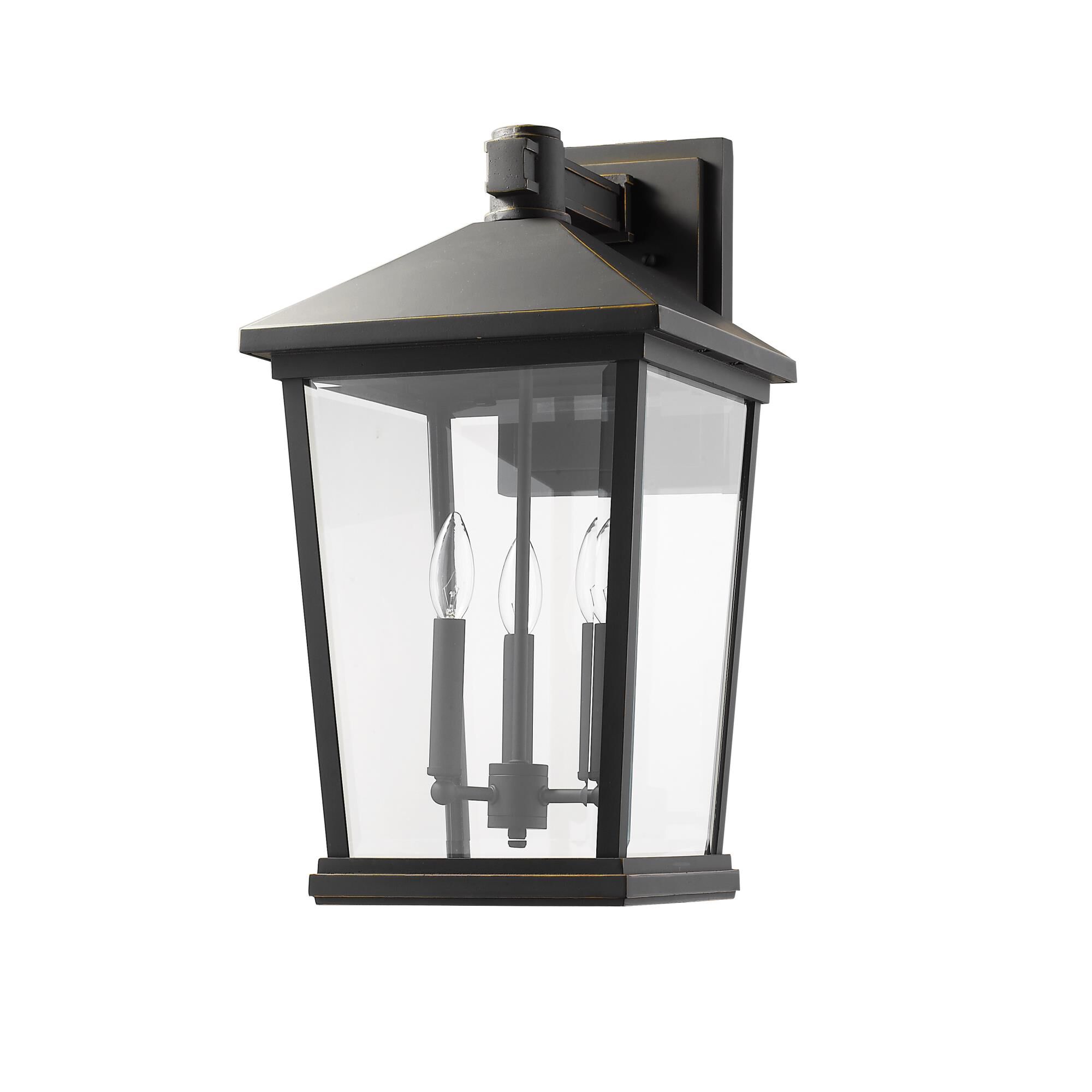 Beacon 22 Inch Tall 3 Light Outdoor Wall Light by Z-Lite