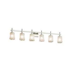 Veneto Luce 50 Inch 6 Light Bath Vanity Light by Justice Design Group