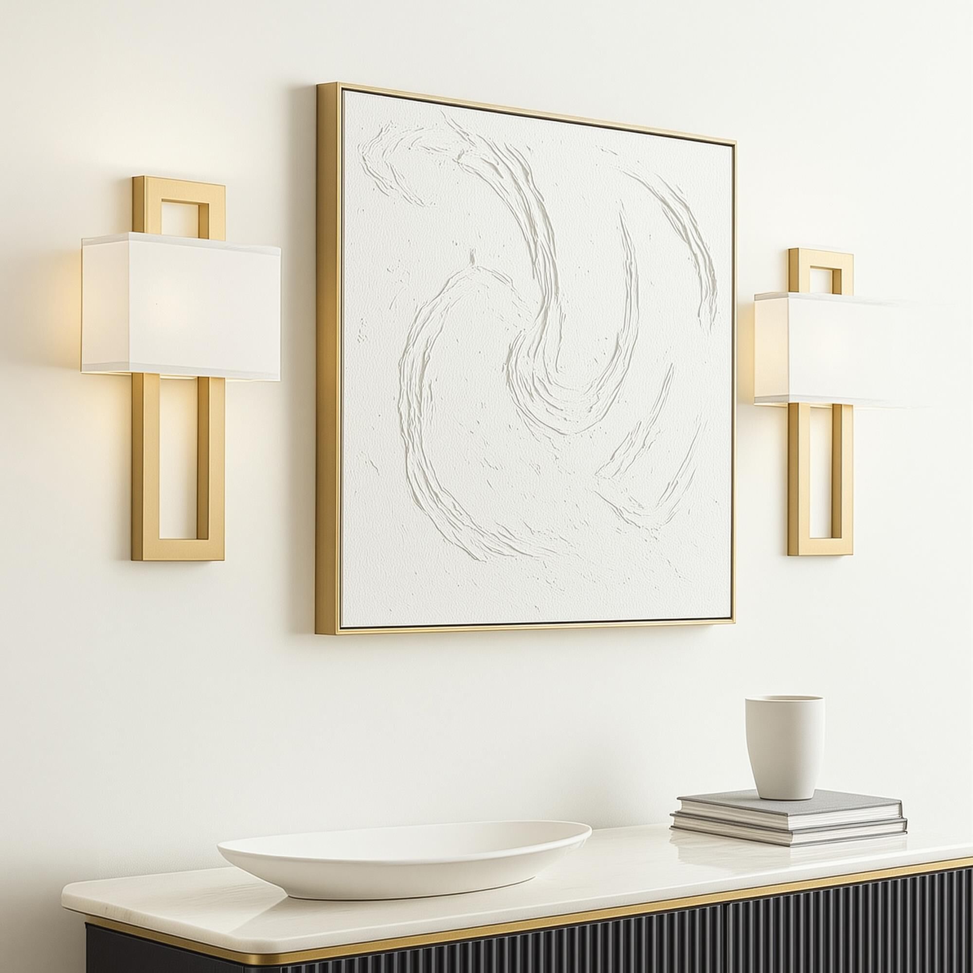 Doughnut 23 Inch Wall Sconce by Robert Abbey