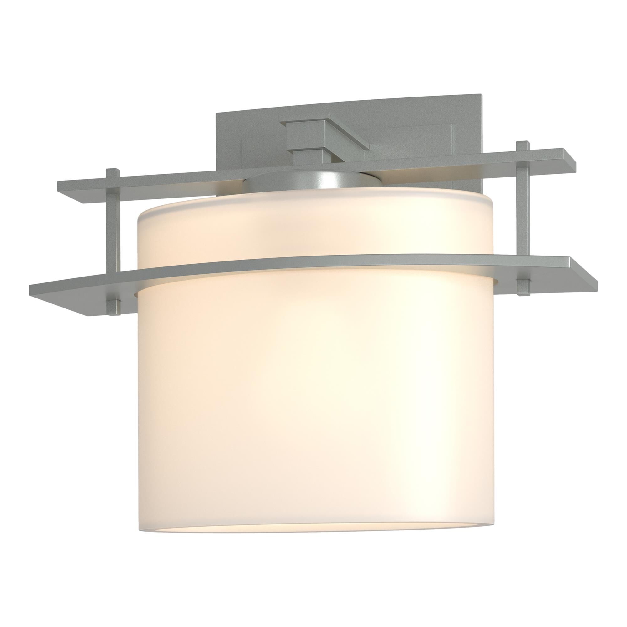 Shown in Vintage Platinum finish and Opal  glass