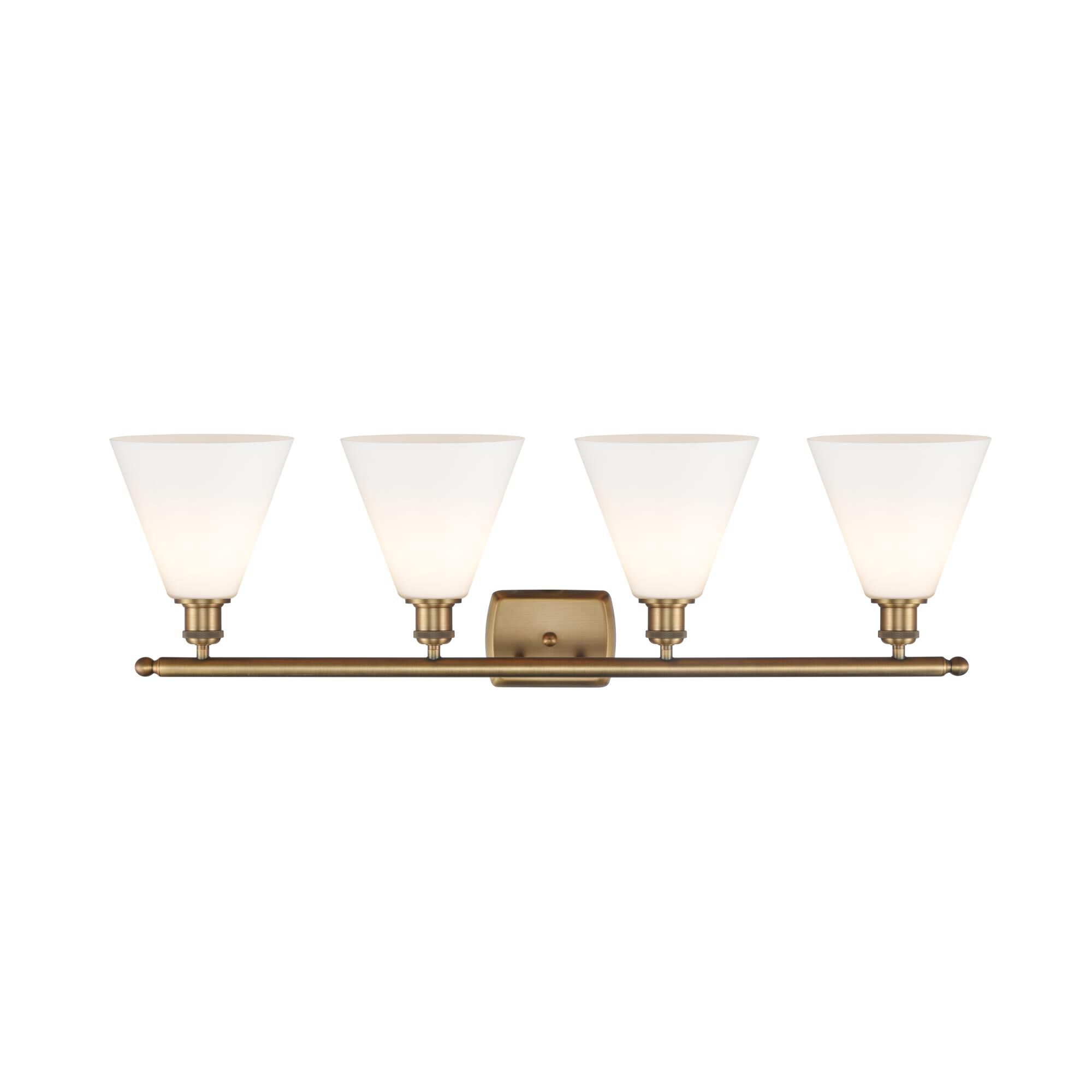 Bruno Marashlian Ballston Cone 38 Inch 4 Light Bath Vanity Light by Innovations Lighting