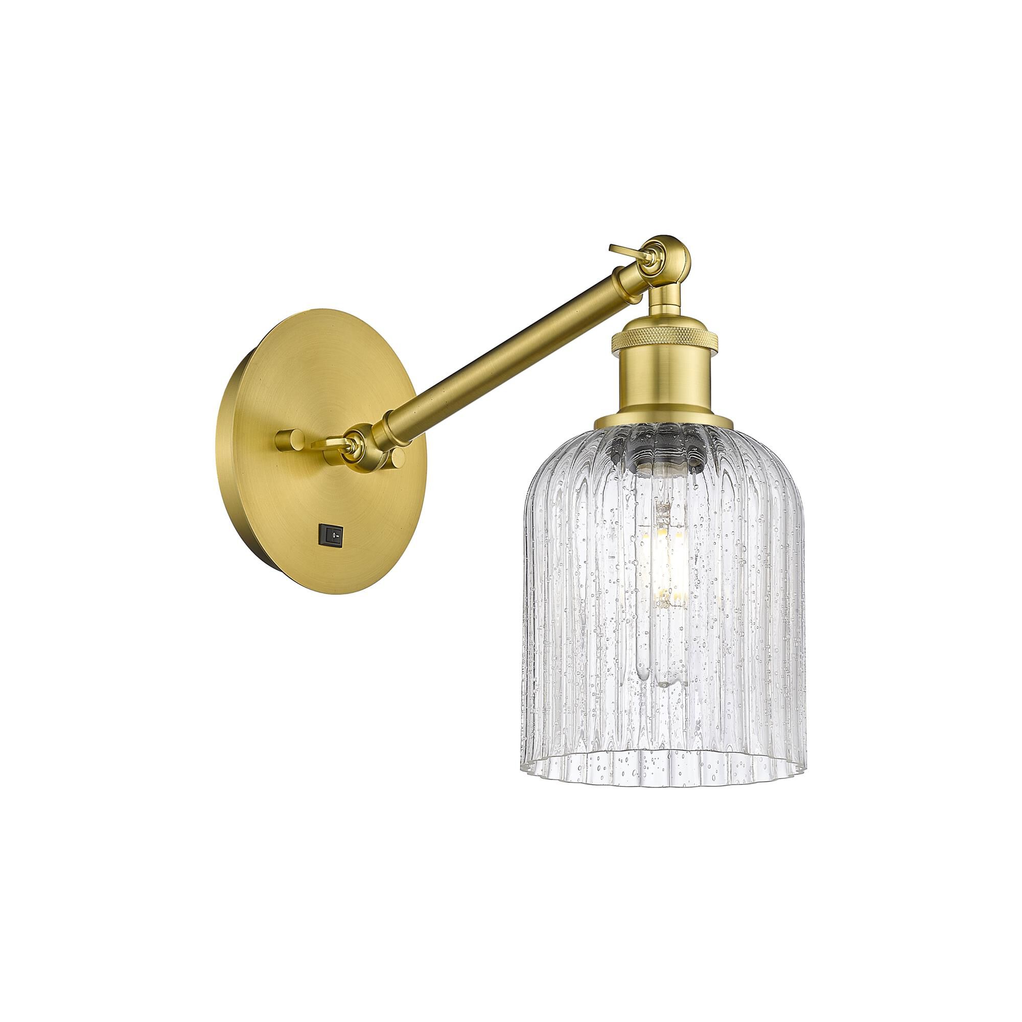 Shown in Satin Gold finish and Seedy shade