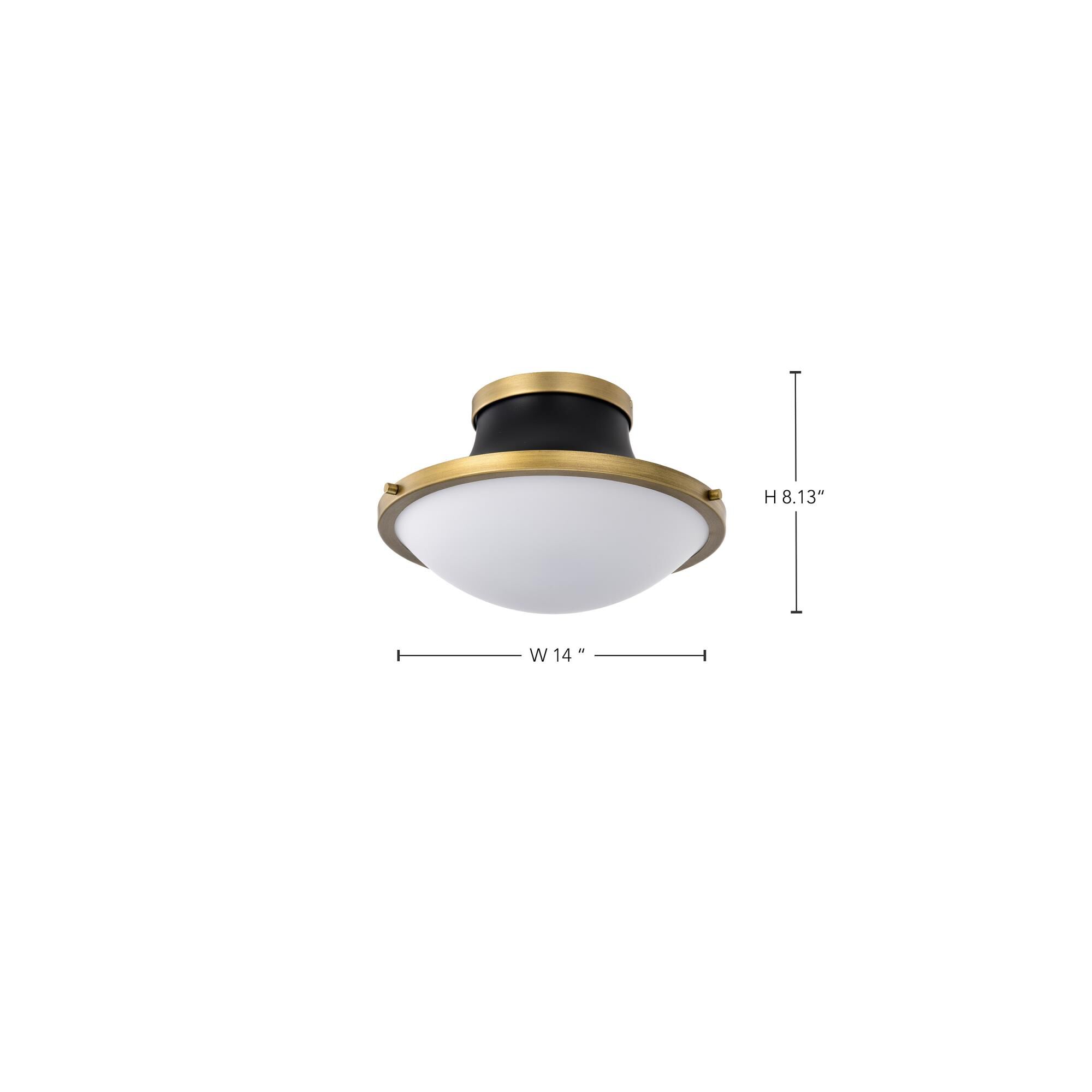 Lafayette 1 Light Semi Flush Light by Nuvo Lighting