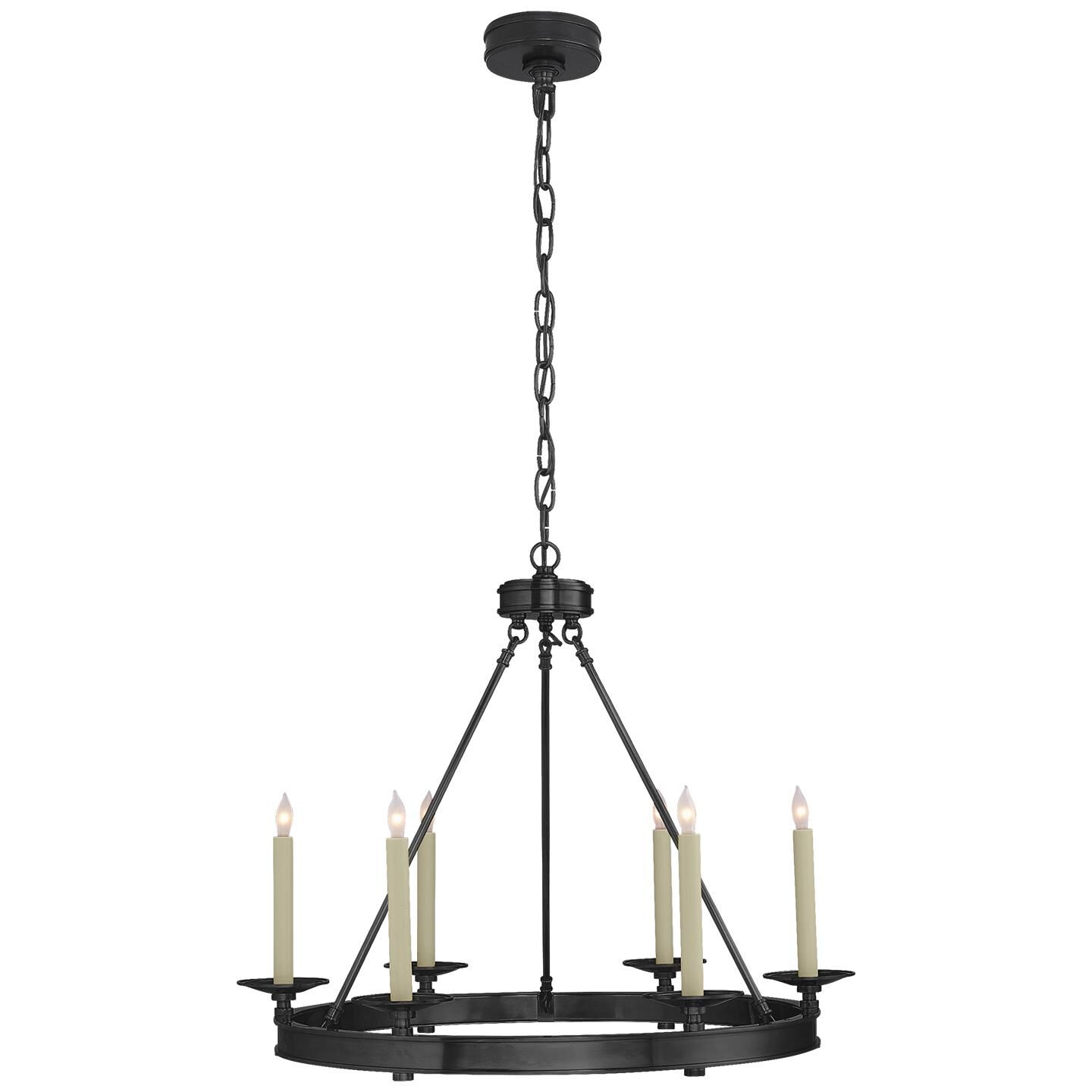 Chapman & Myers Launceton 27 Inch 6 Light Chandelier by Visual Comfort Signature Collection