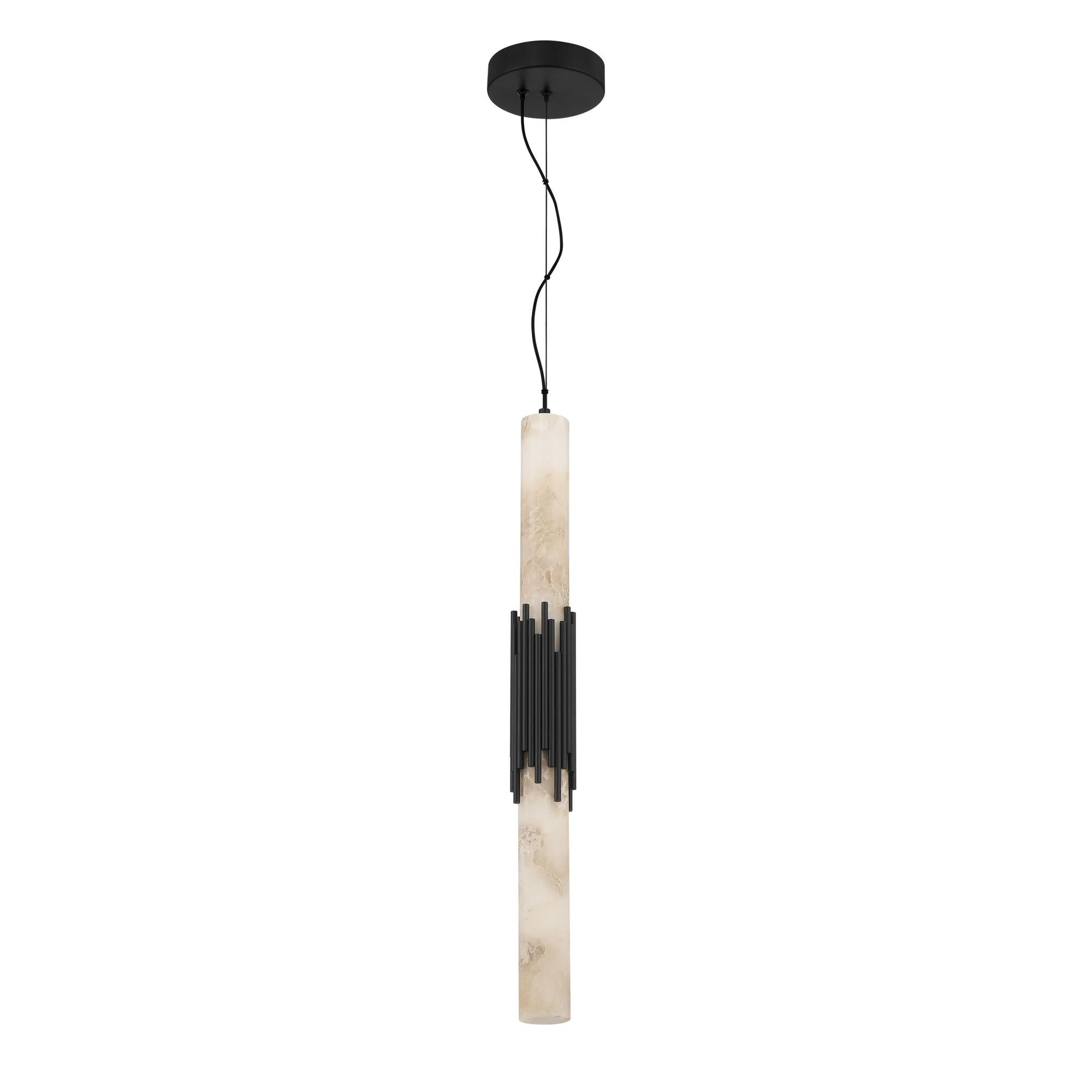 Shown in Urban Bronze finish and Alabaster glass