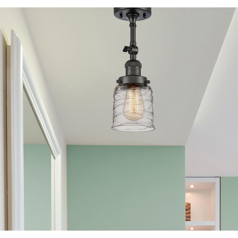 Bruno Marashlian Small Bell 5 Inch 1 Light Semi Flush Mount by Innovations Lighting