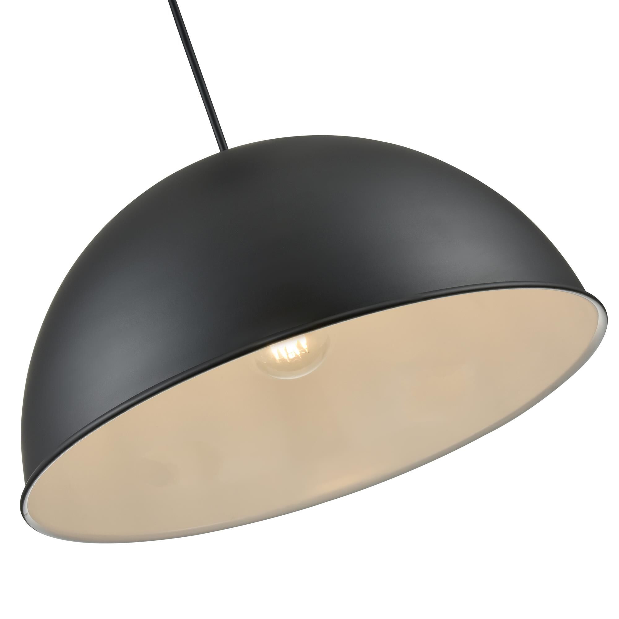 Shown in Satin Black finish and Black shade
