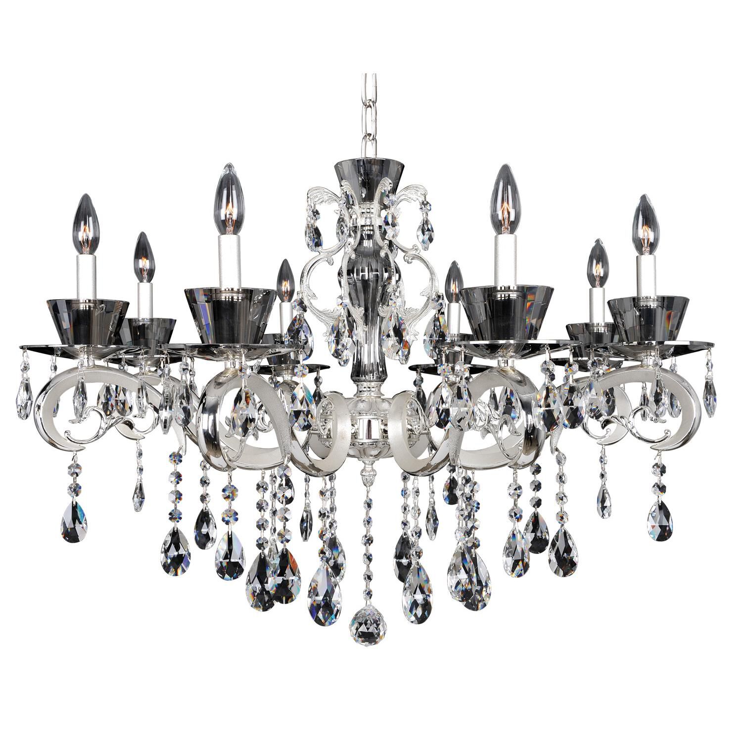 Shown in 2-Tone Silver finish and Firenze Clear crystal