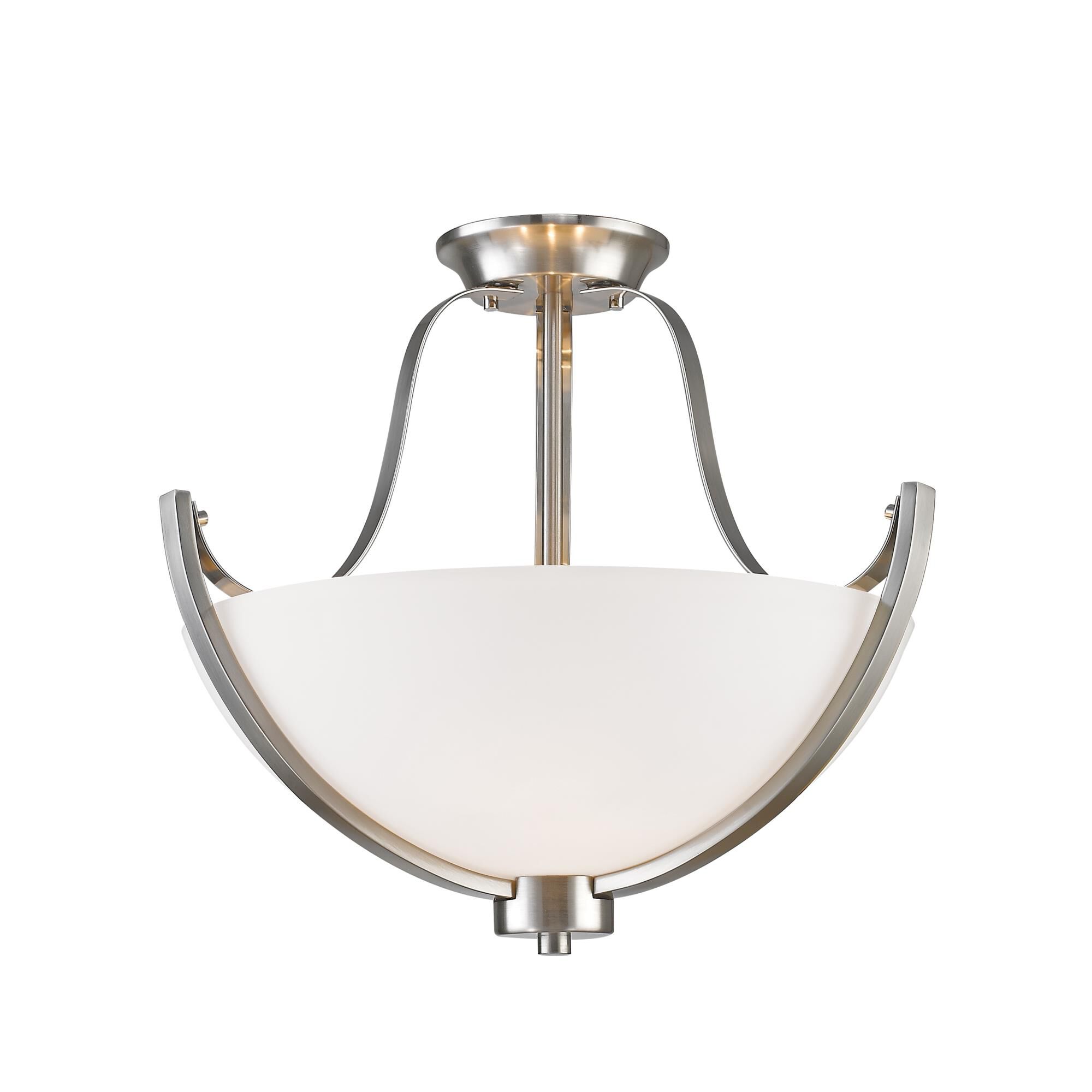 Halliwell 17 Inch 3 Light Semi Flush Mount by Z-Lite