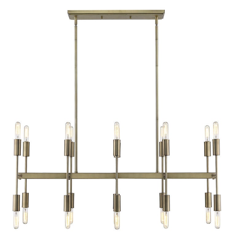 Perret 46 Inch 20 Light Linear Suspension Light by Trend Lighting