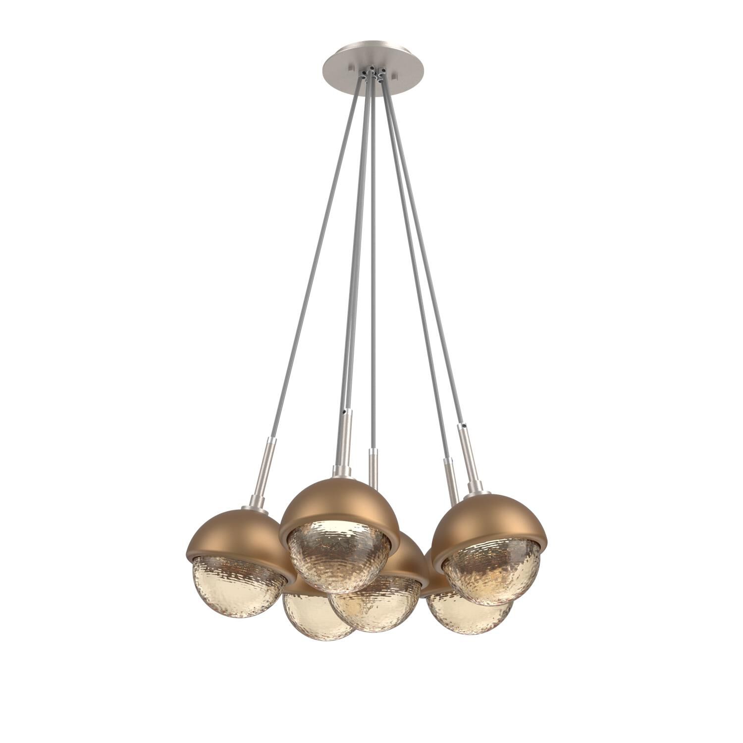 Shown in Beige Silver finish and Amber glass and Novel Brass accent