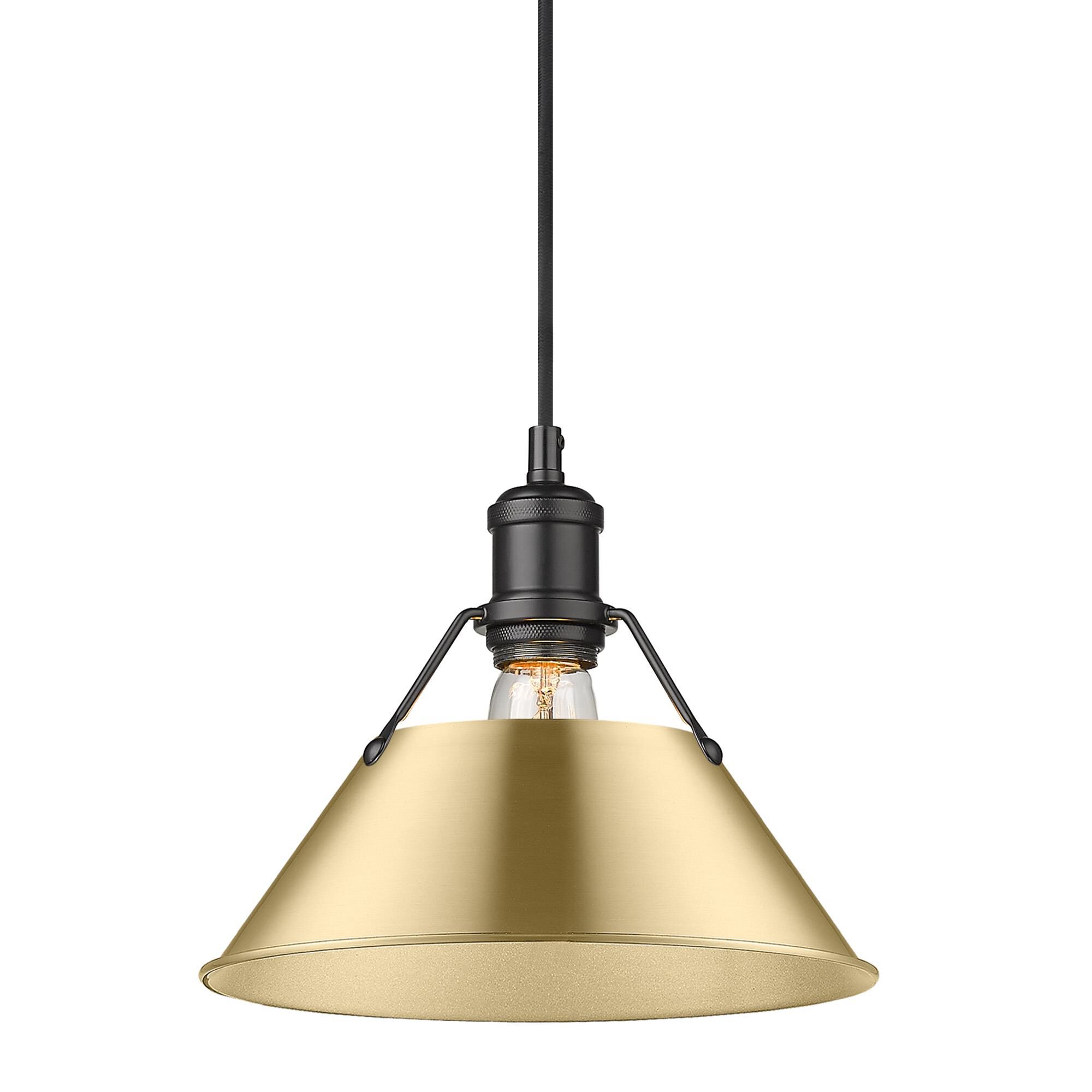 Shown in Matte Black finish and Without Glass glass and Brushed Champagne Bronze shade