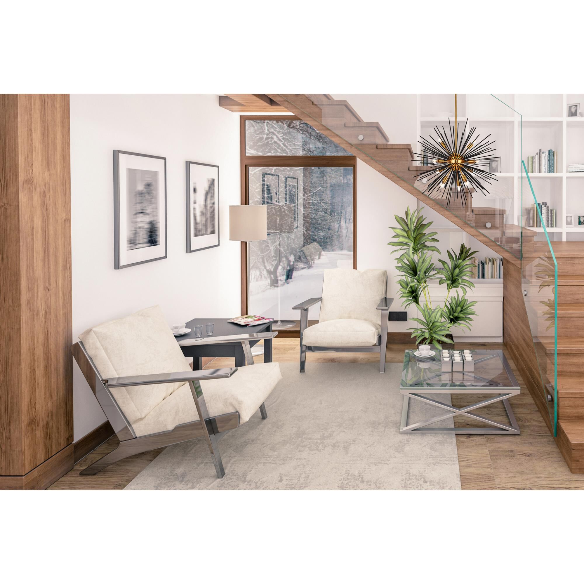 Daegan 26 Inch Large Pendant by Elegant Lighting