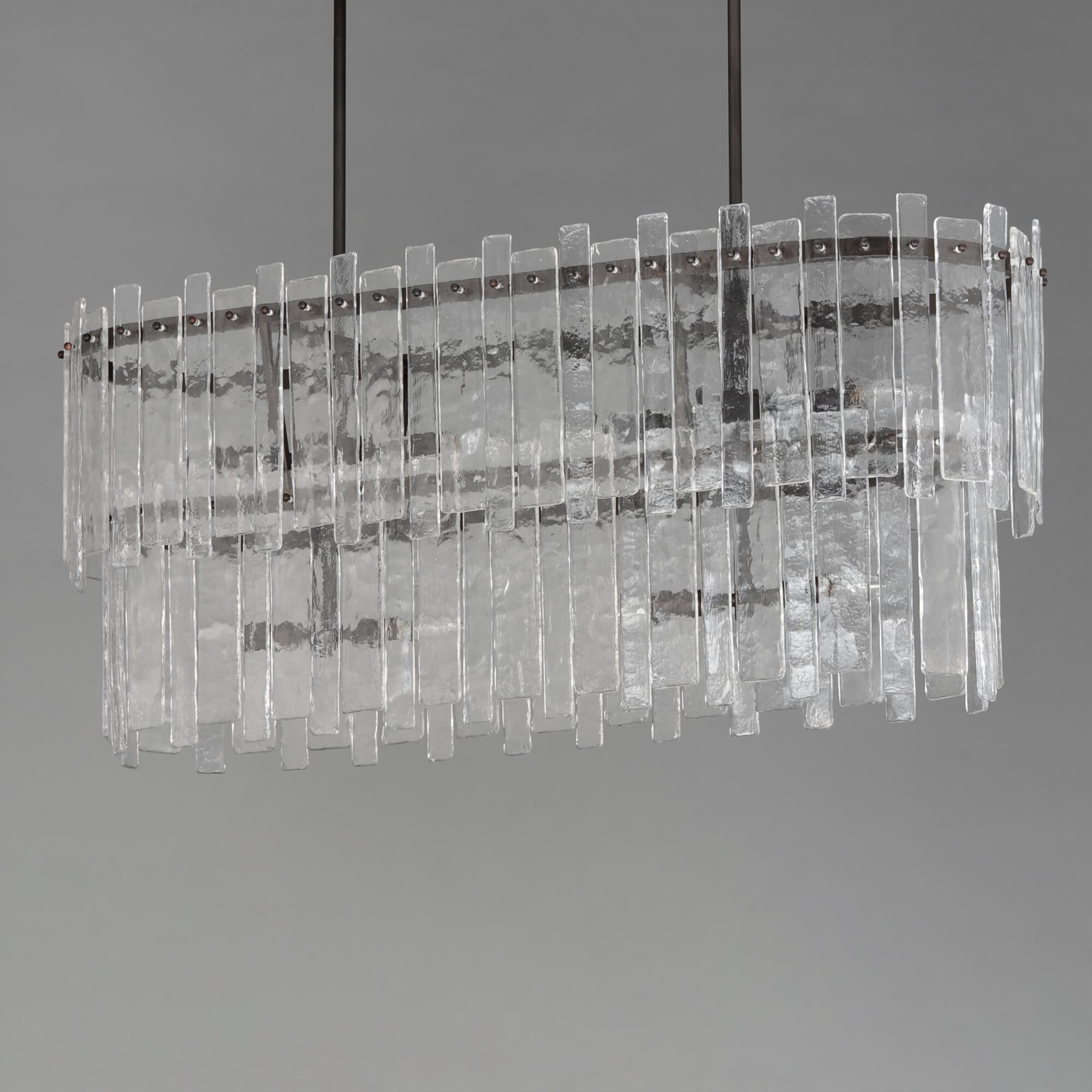 Shown in Dark Bronze finish and Artisan glass