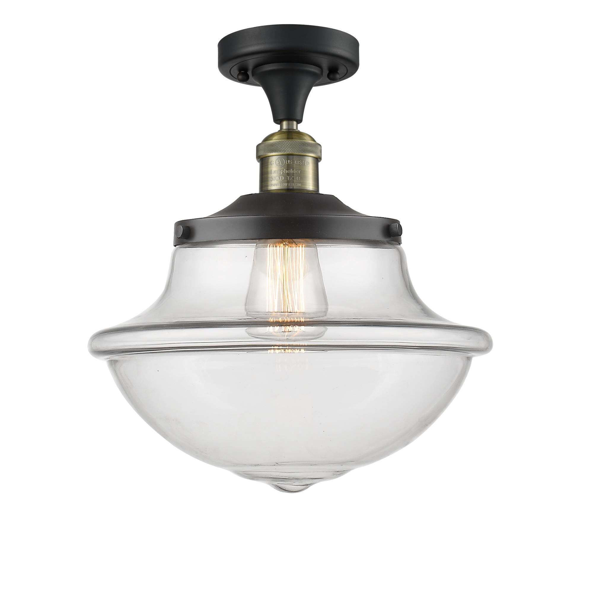 Bruno Marashlian Oxford 12 Inch 1 Light Semi Flush Mount by Innovations Lighting