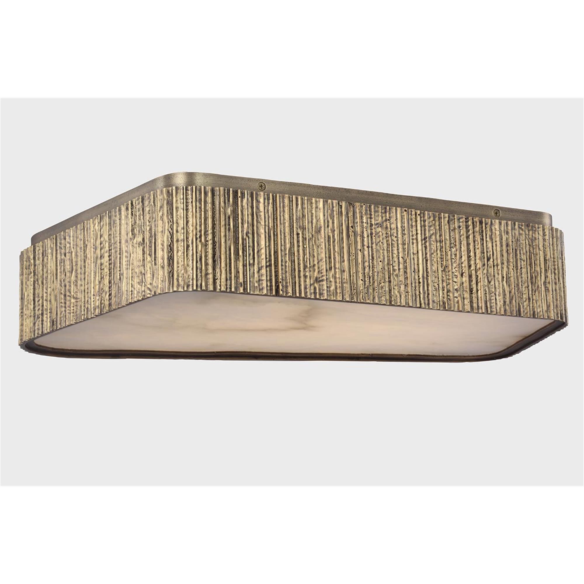 Shown in Ridged Tombac finish and Alabaster shade