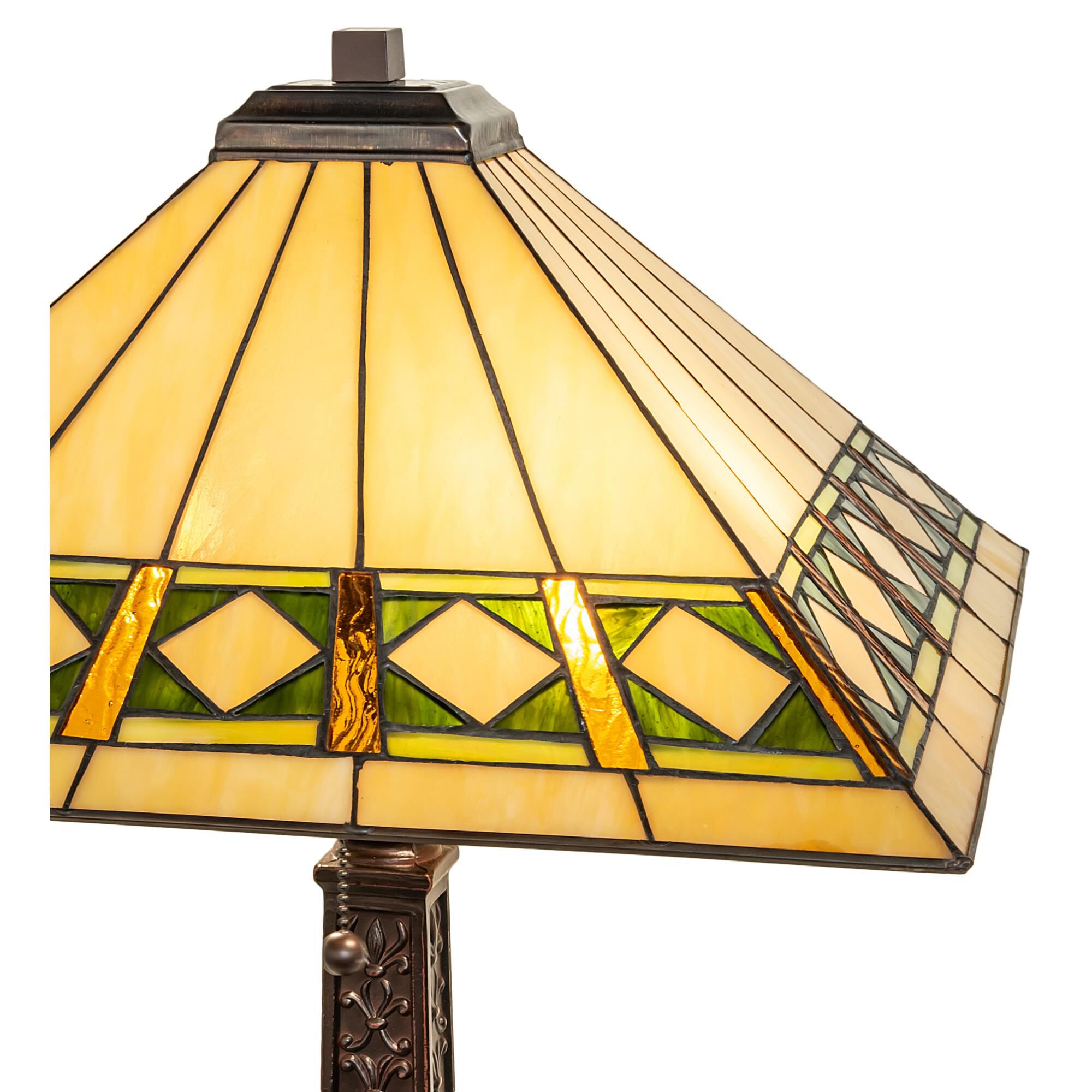 Diamond Band Mission 27 Inch Table Lamp by Meyda Lighting