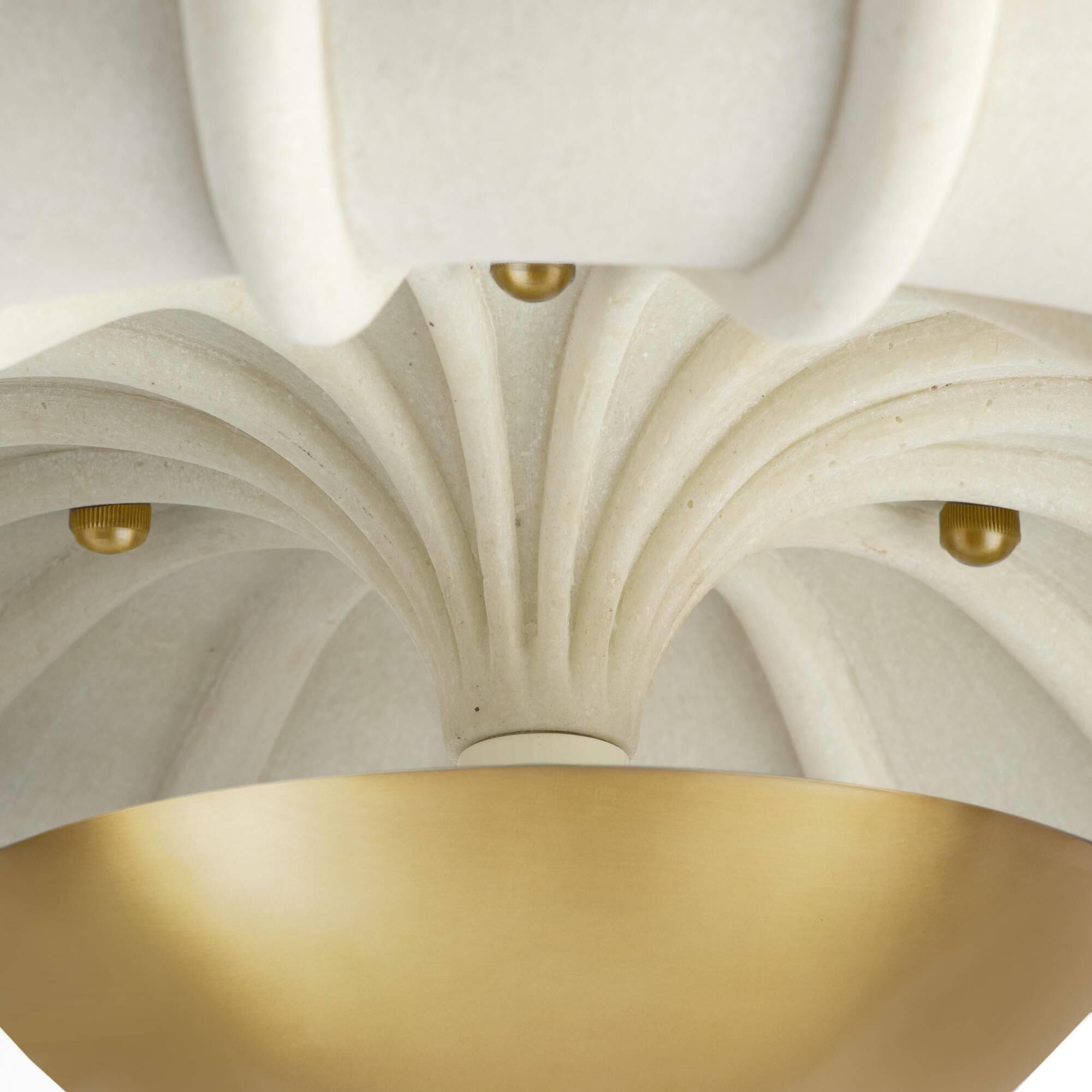 Shown in Ivory and Antique Brass finish