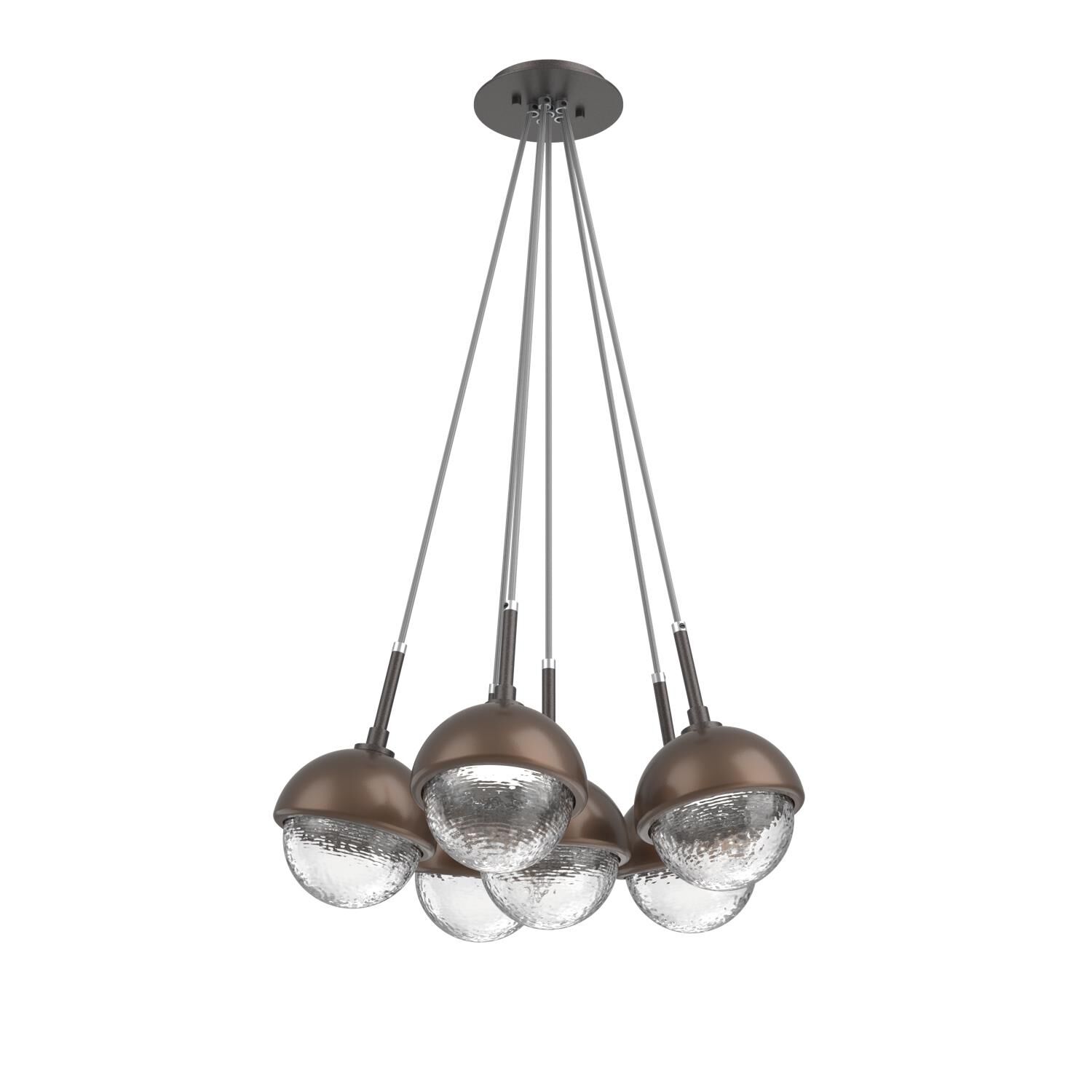 Shown in Graphite finish and Clear glass and Burnished Bronze accent