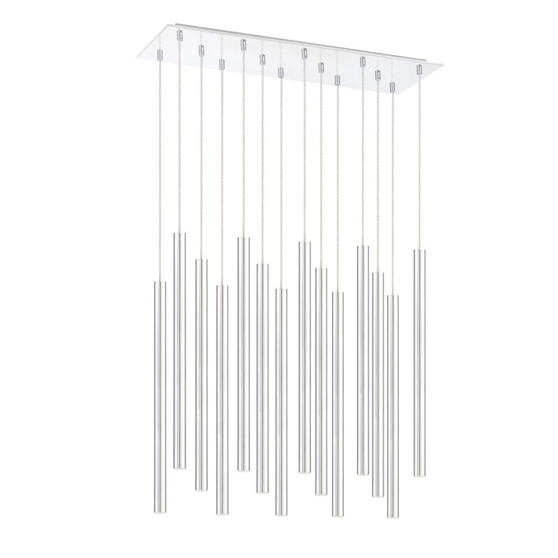 Forest 32 Inch 14 Light LED Linear Suspension Light by Z-Lite