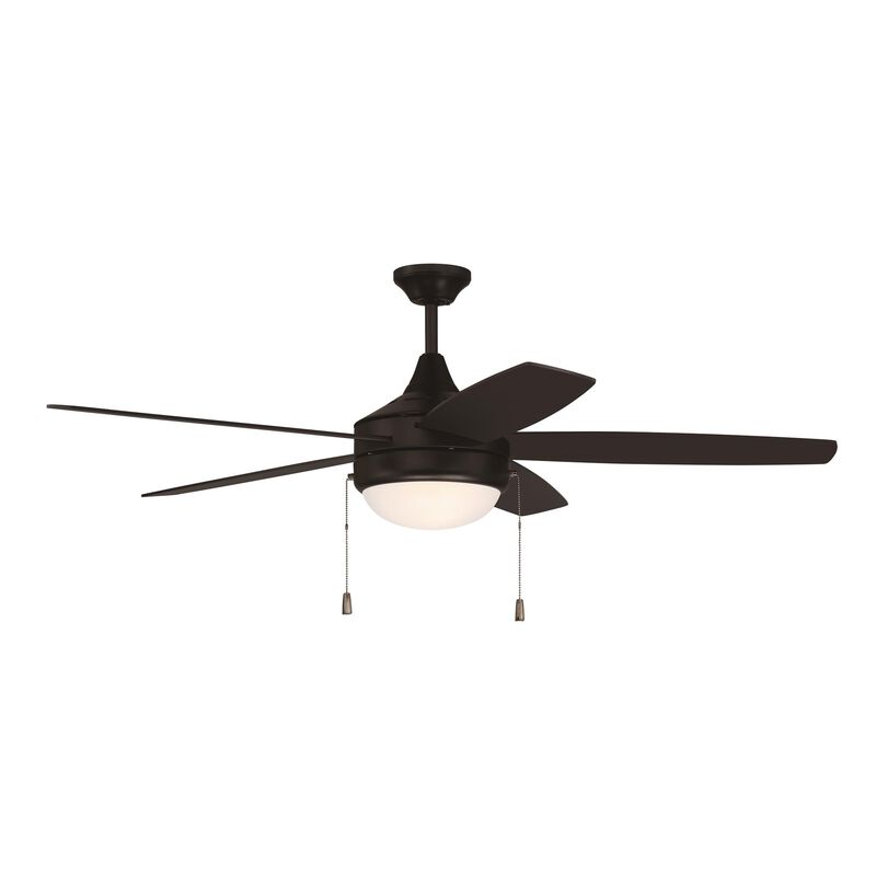 Phaze 52 Inch 5 Blade Ceiling Fan with Light Kit by Craftmade