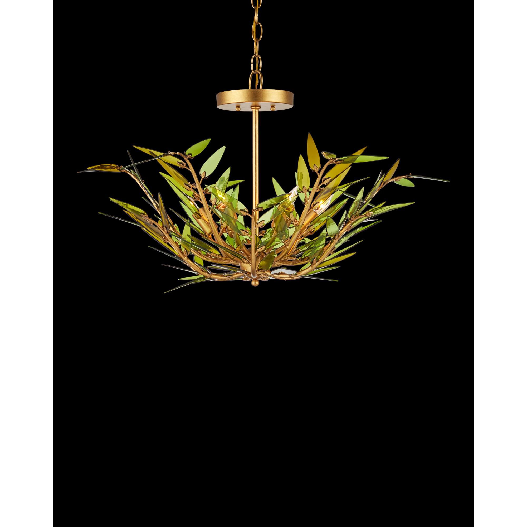 Shown in Green, Contemporary Gold Leaf and Contemporary Gold finish