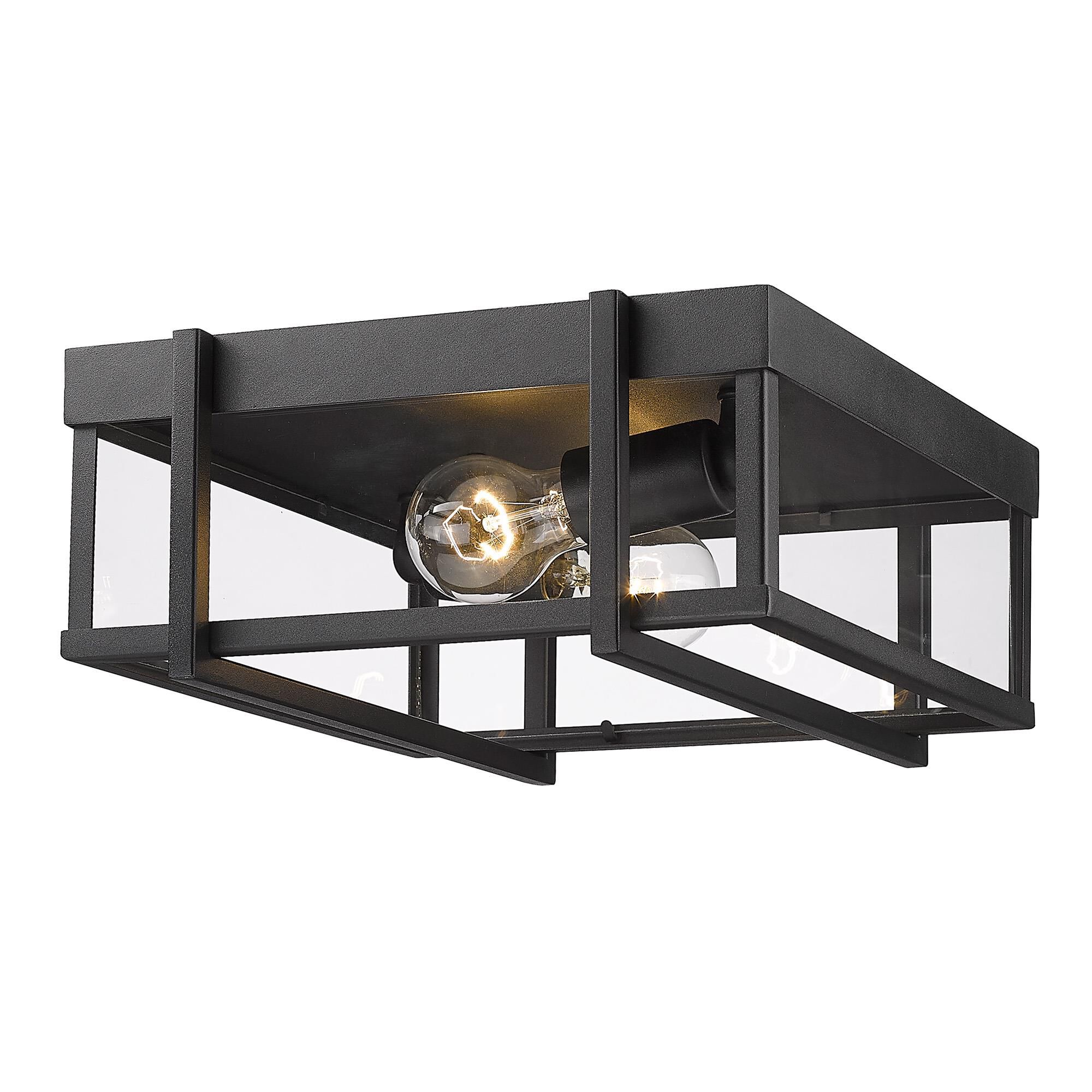 Tribeca 5 Inch Tall 2 Light Outdoor Wall Light by Golden Lighting