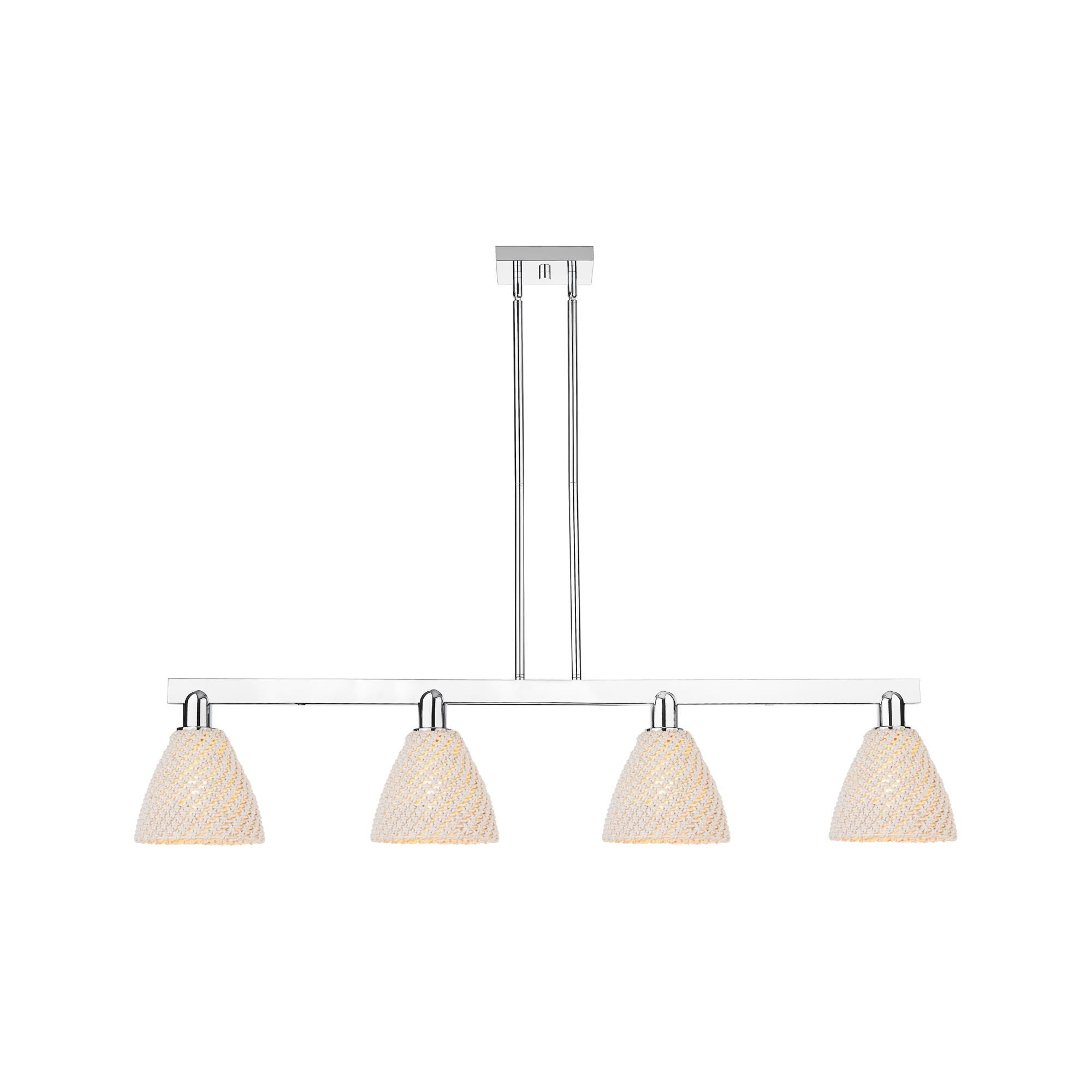 Bruno Marashlian Natural Ballston Dome 48 Inch Linear Suspension Light by Innovations Lighting