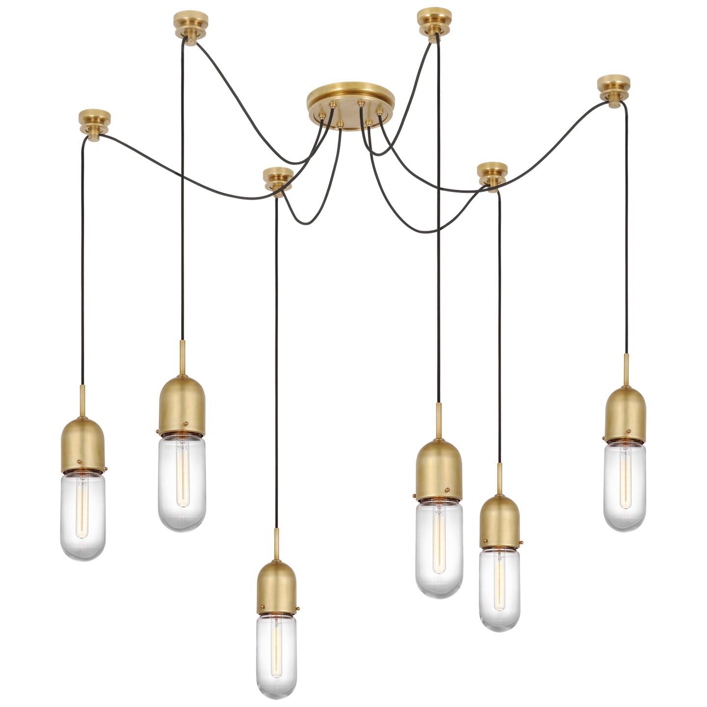 Thomas O'Brien Junio 9 Inch 6 Light LED Multi Light Pendant by Visual Comfort Signature Collection