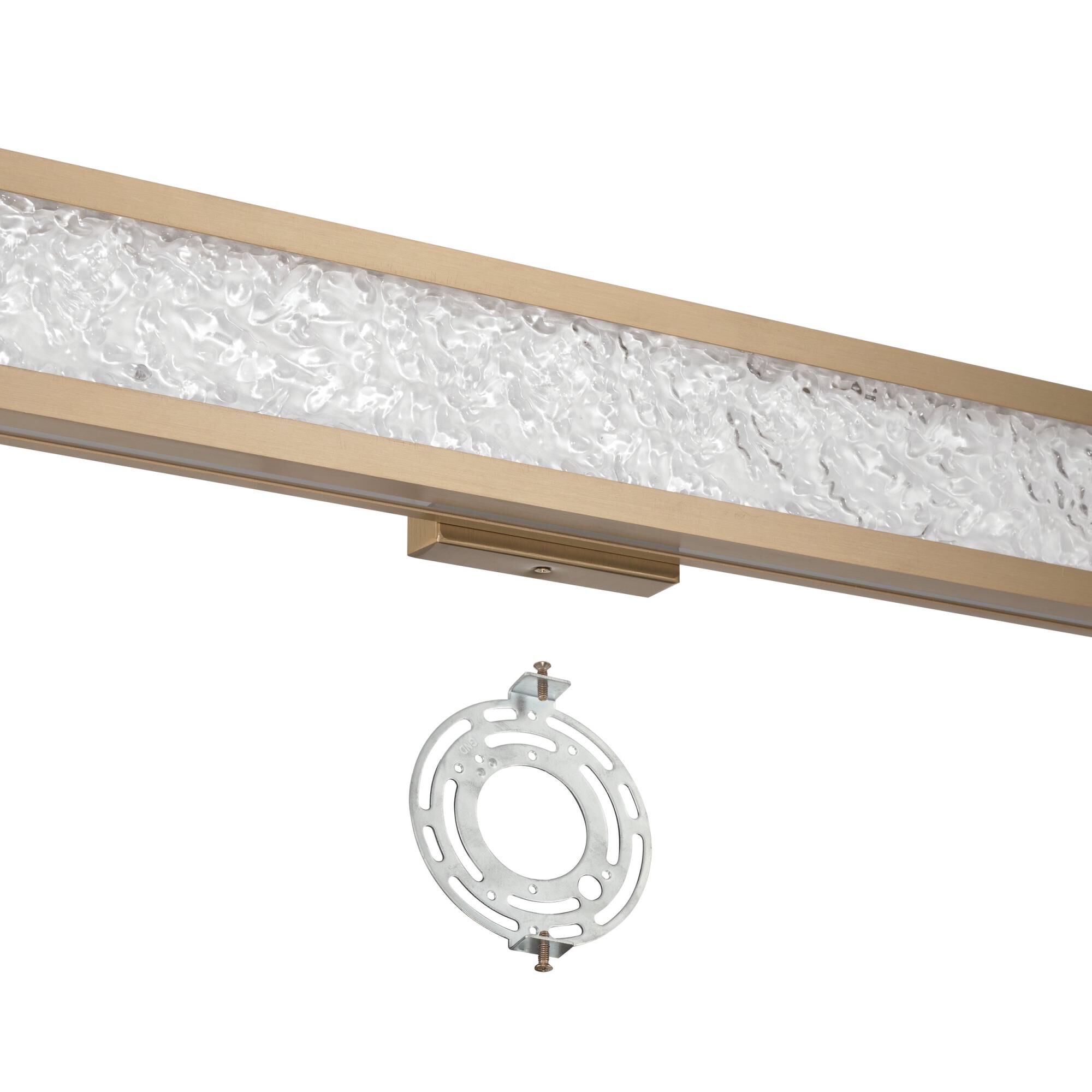 Shown in Champagne Gold finish and Clear Water glass