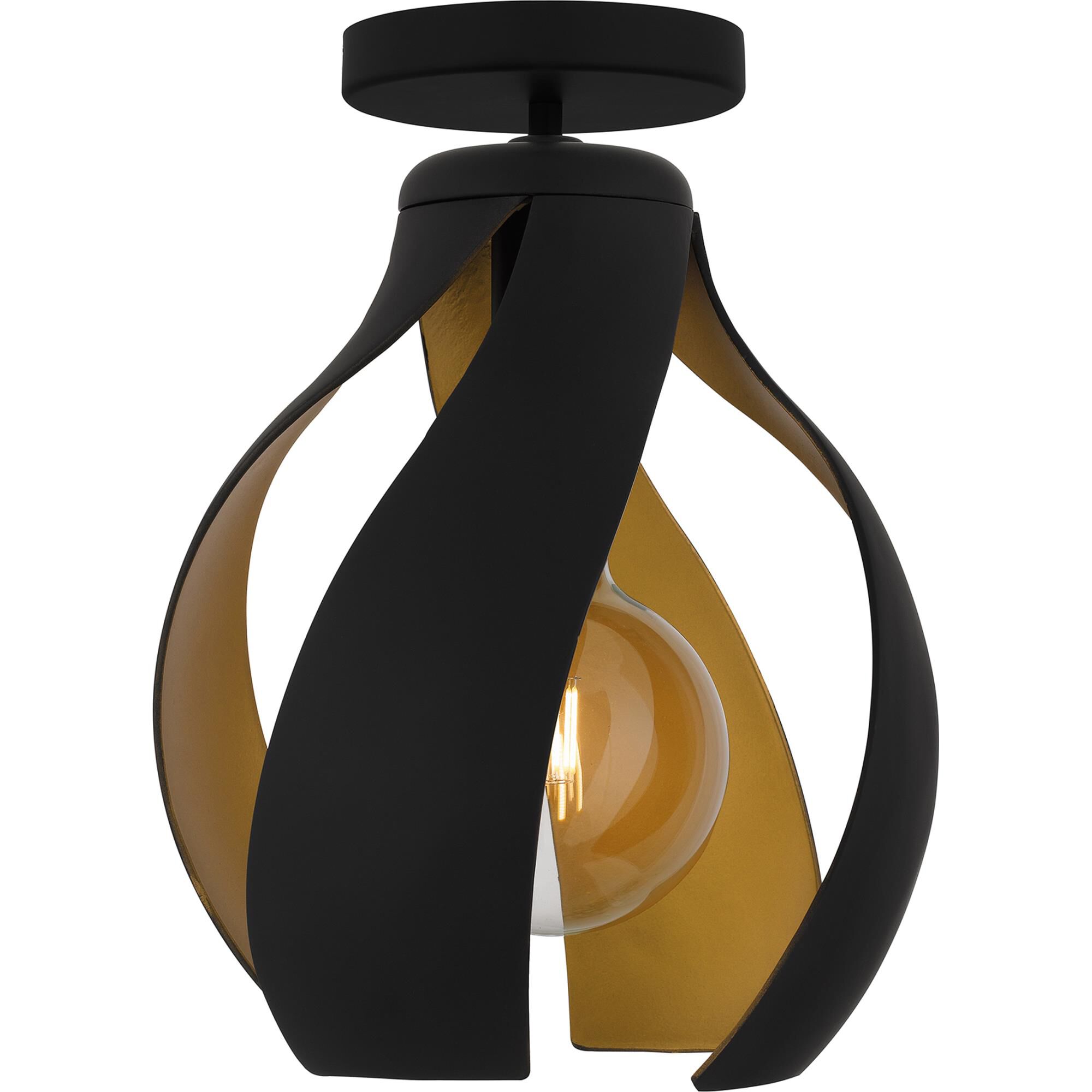 Shown in Matte Black finish and Metal shade