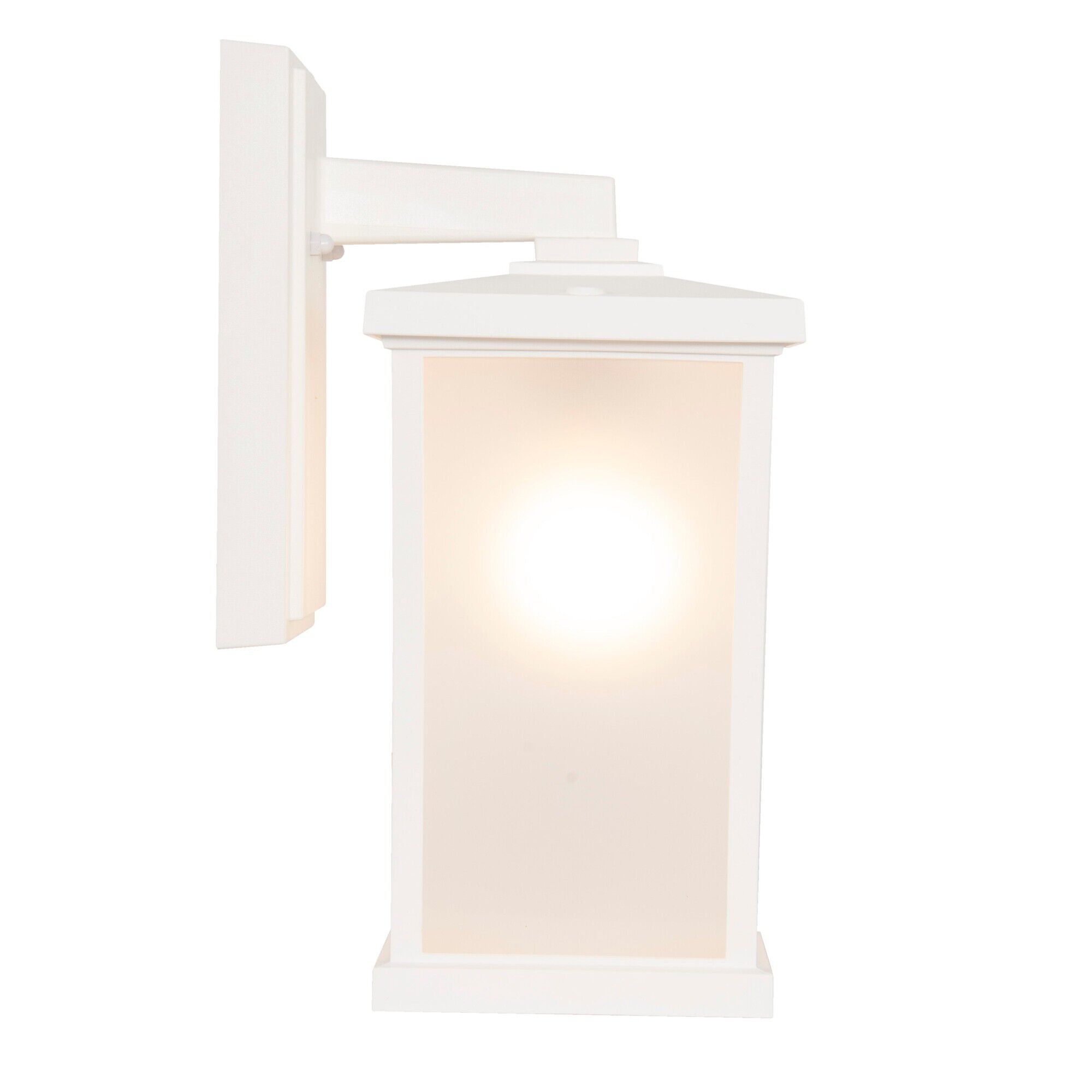 Shown in Textured White finish and Frosted Polycarbonate shade