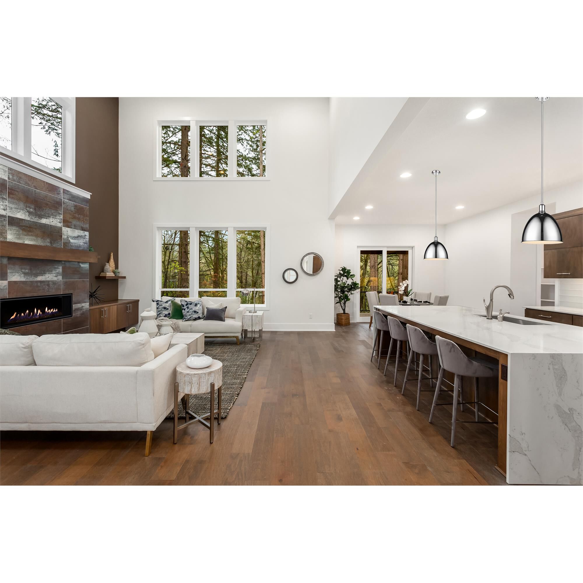 Shown in Chrome finish and Chrome glass and Chrome shade