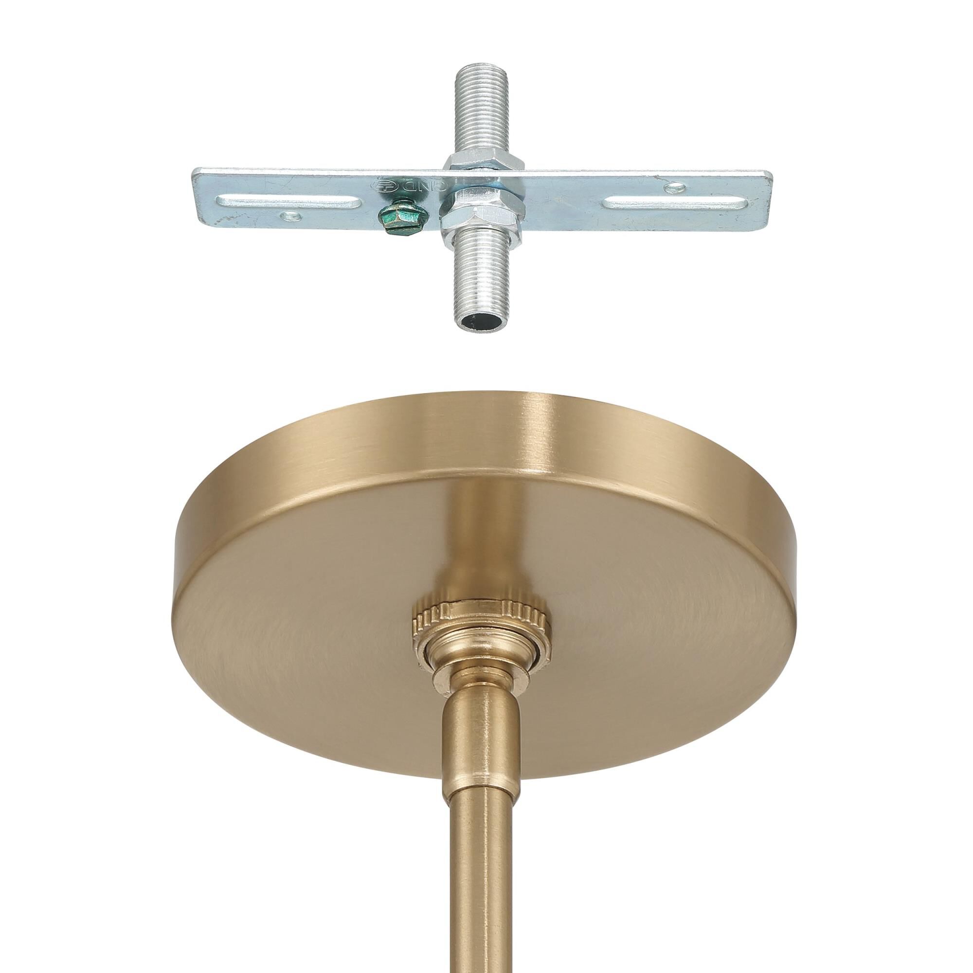 Shown in Champagne Gold finish and Clear glass