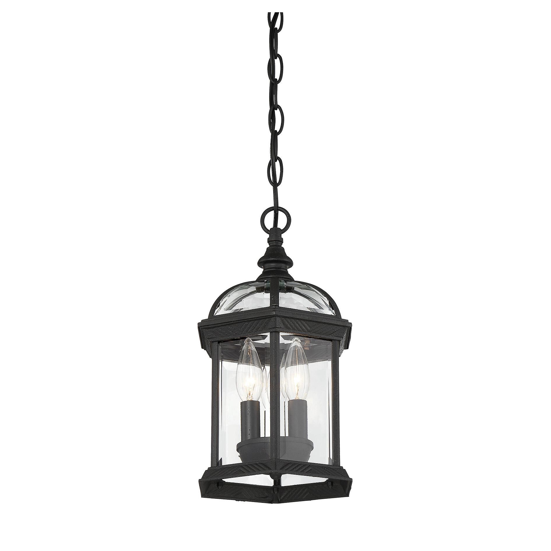 Kensington 13 Inch Tall 3 Light Outdoor Hanging Lantern by Savoy House