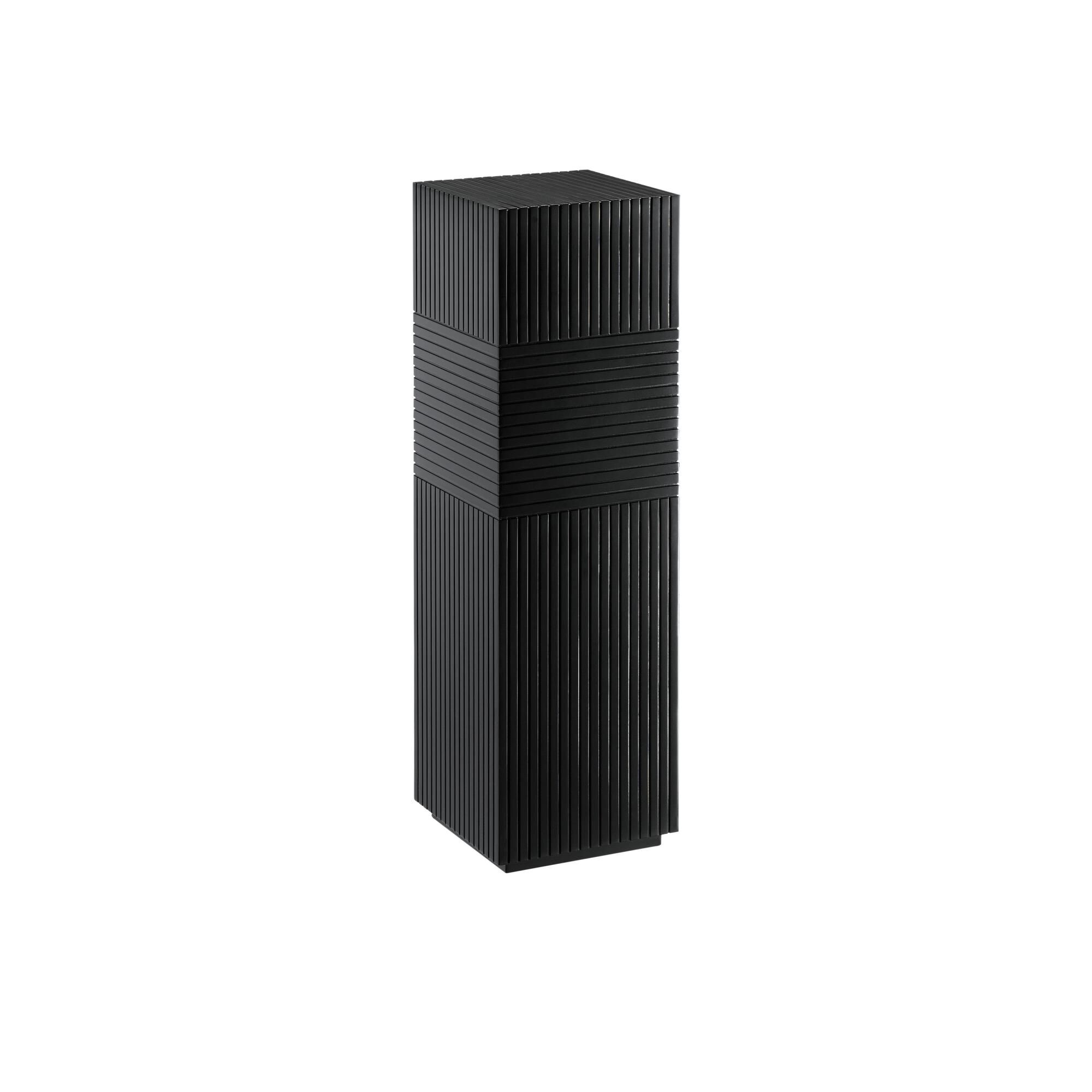 Odense Black Pedestal Pedestal by Currey and Company