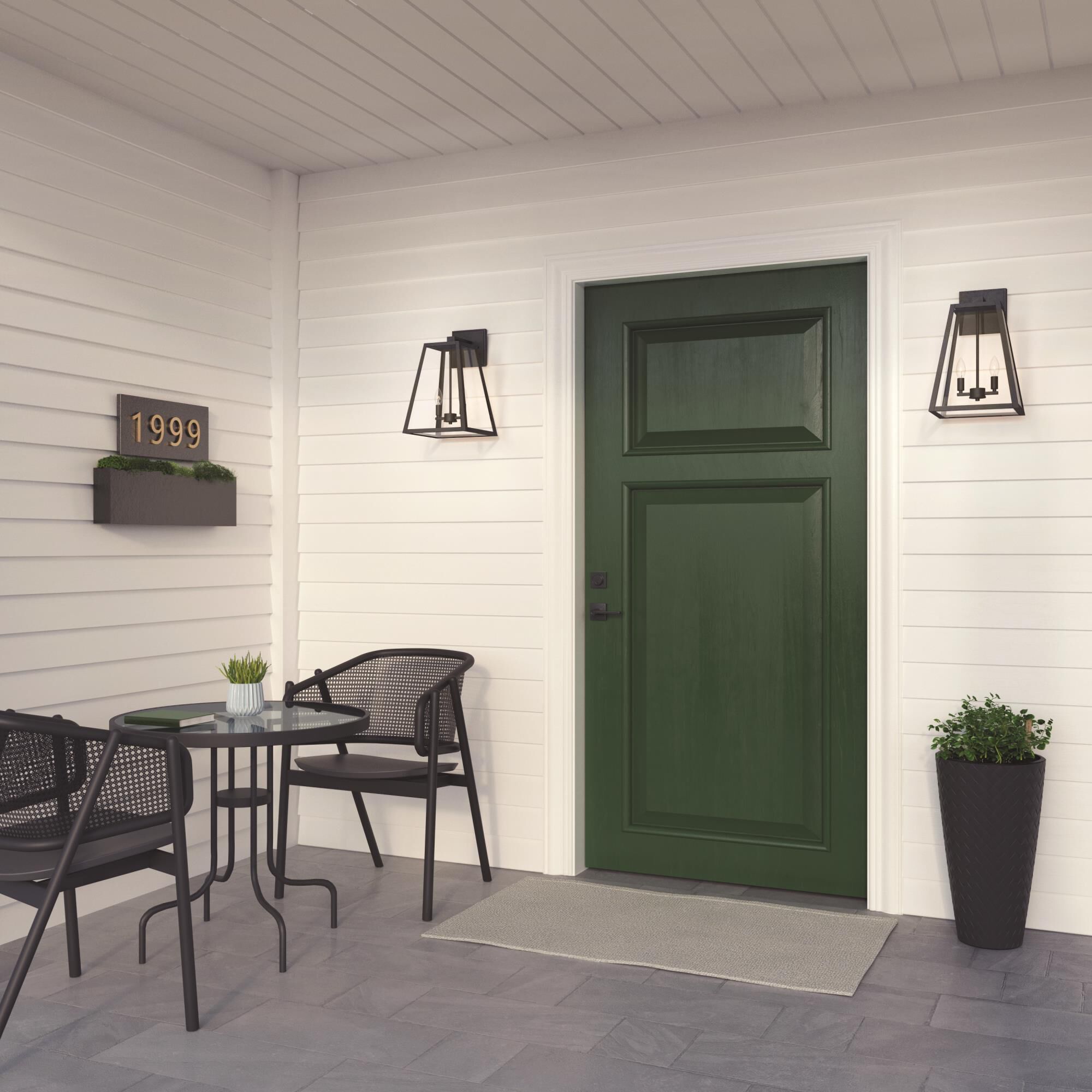 Grant 17 Inch Tall 2 Light Outdoor Wall Light by Millennium Lighting