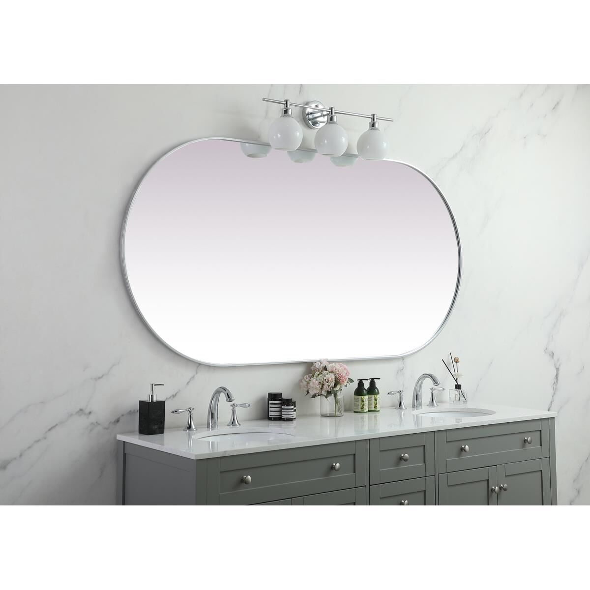 Shown in Silver finish