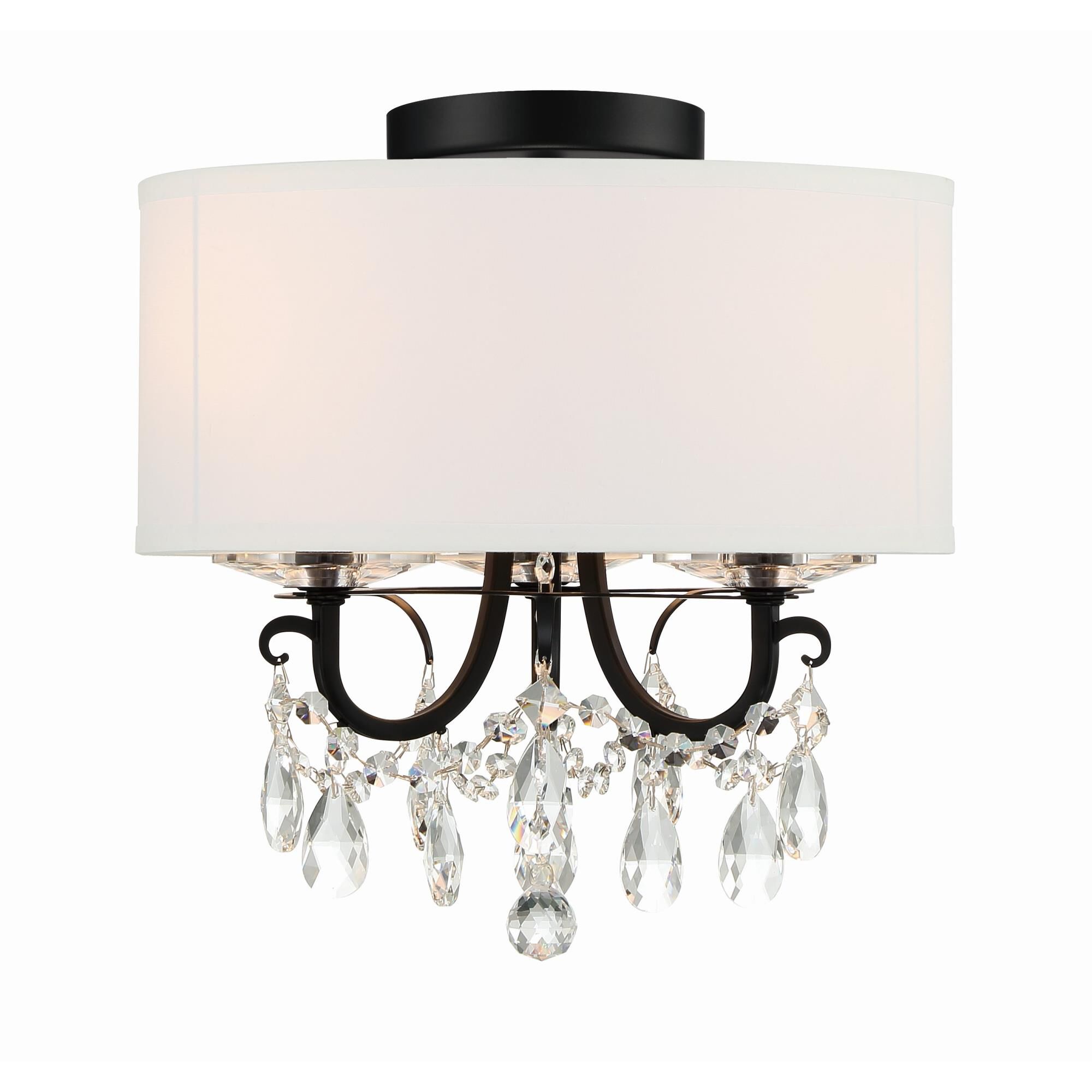 Othello 14 Inch 3 Light Mini Chandelier by Crystorama