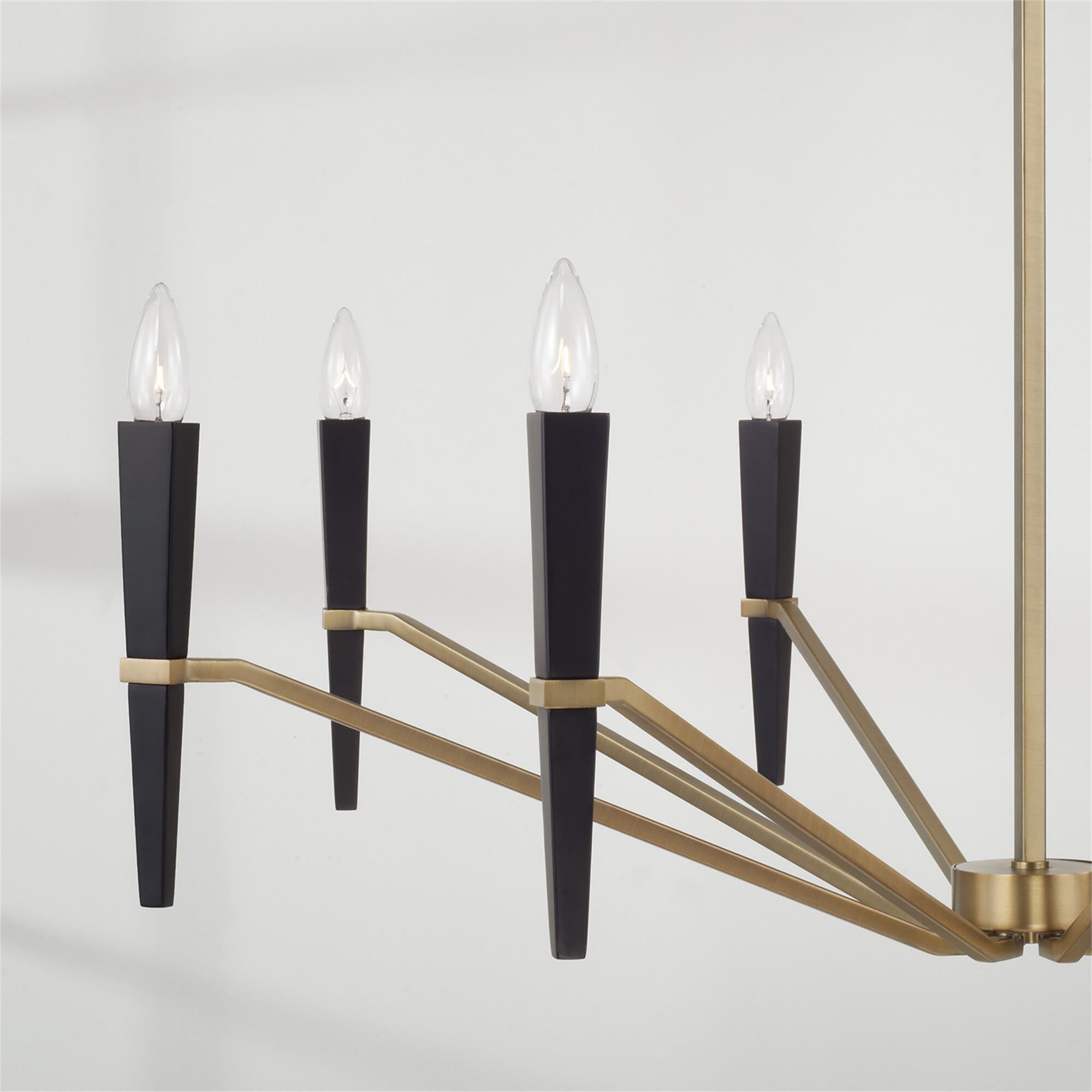 Shown in Aged Brass And Black finish