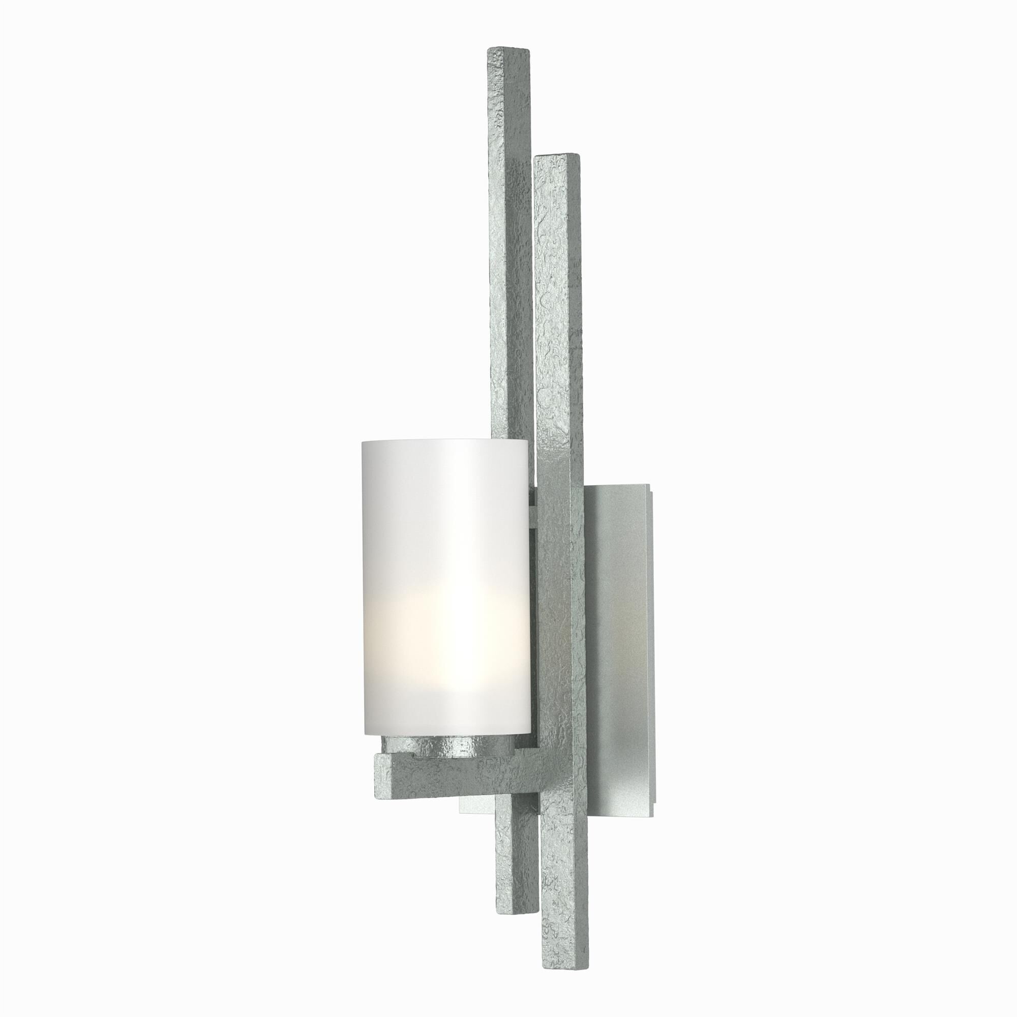 Shown in Vintage Platinum finish and Opal  glass