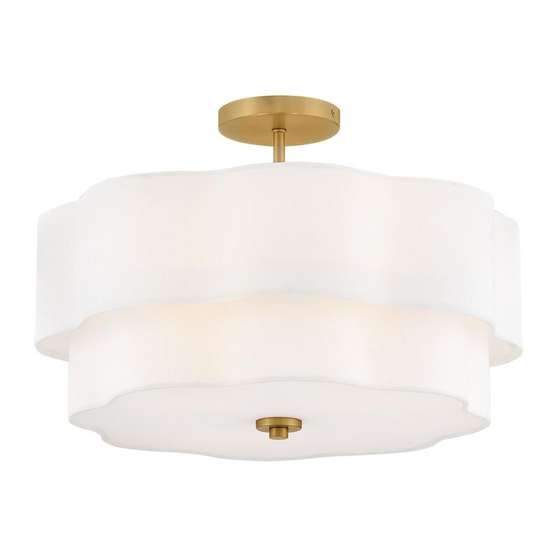 Gwen 20 Inch 4 Light Semi Flush Mount by Hinkley