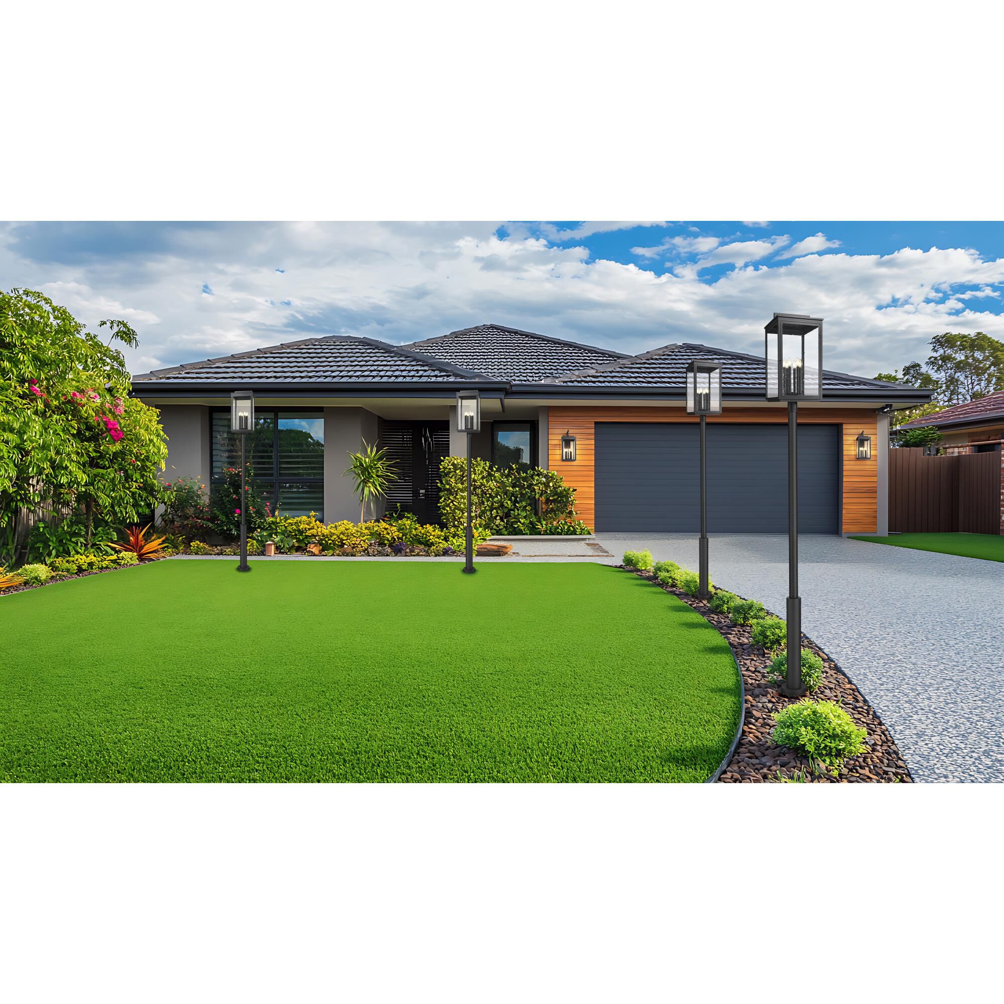 Shown in Sand Black finish and Clear Seedy glass and Clear Seedy shade