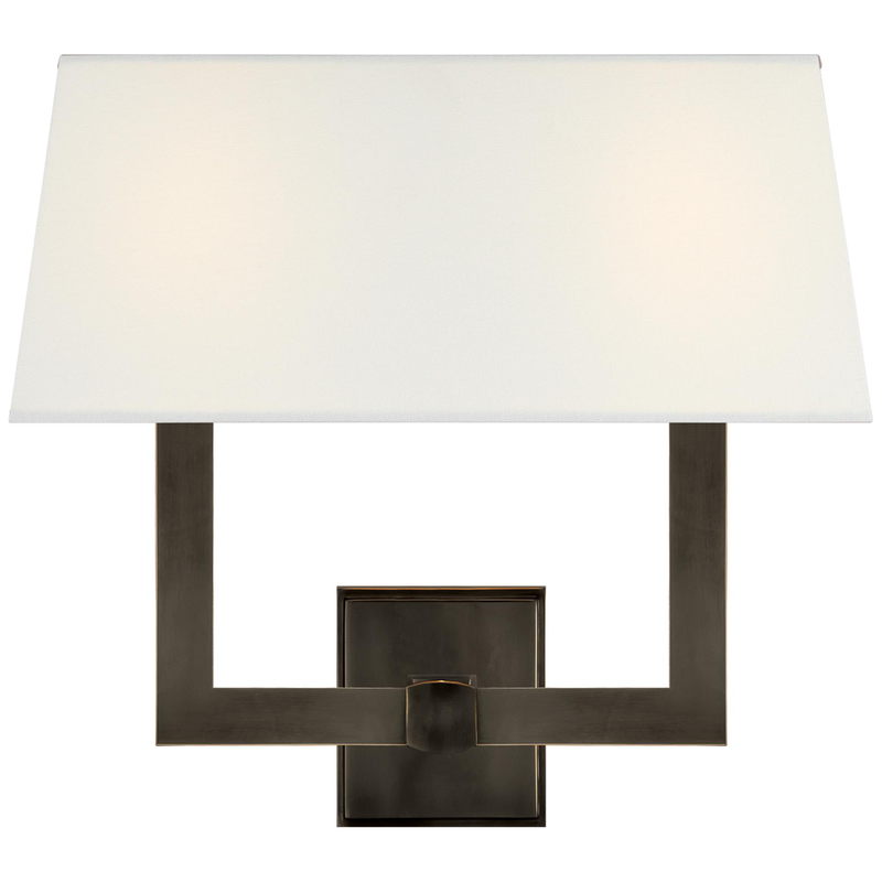 Chapman & Myers Square Tube 14 Inch Wall Sconce by Visual Comfort Signature Collection