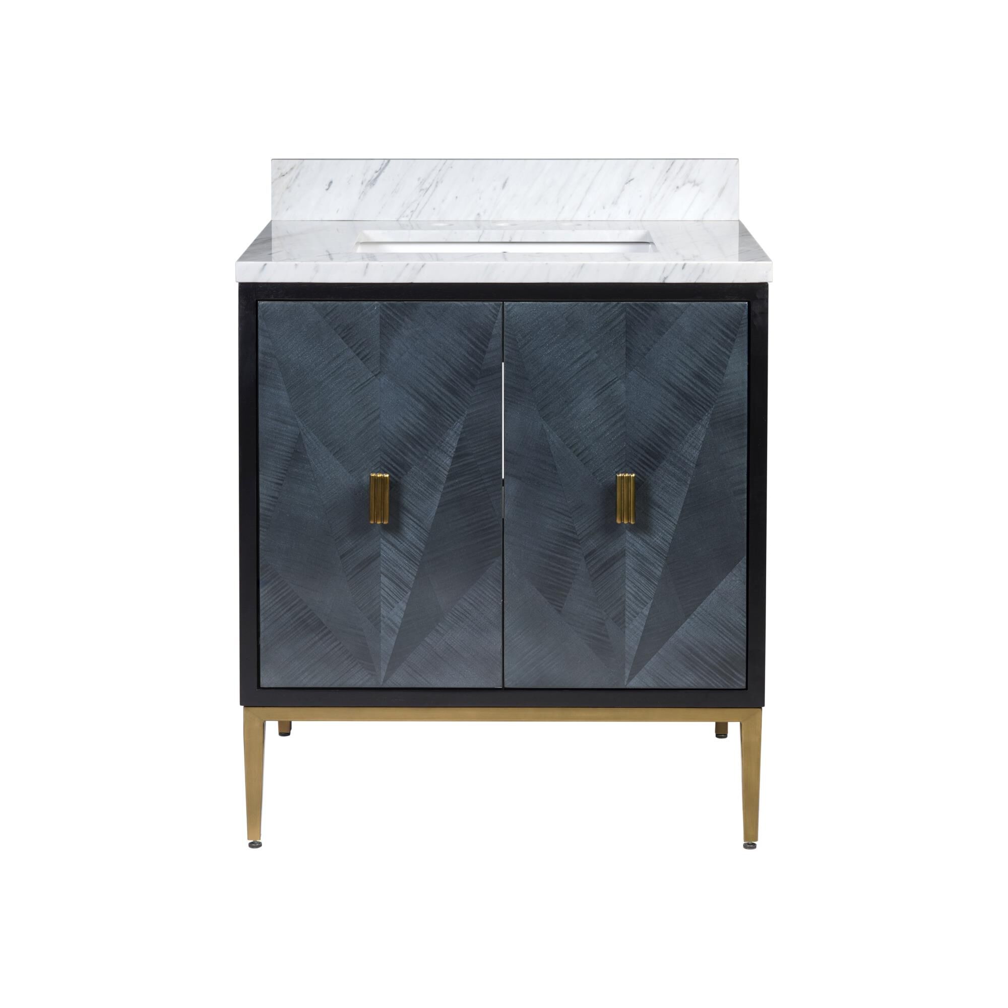 Shown in Dark Sapphire, Caviar Black, Natural, White, Antique Brass finish