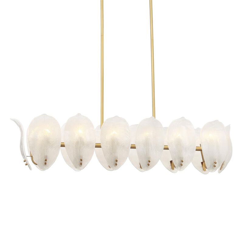 Orchid Medium Linear Chandelier by Metropolitan Lighting