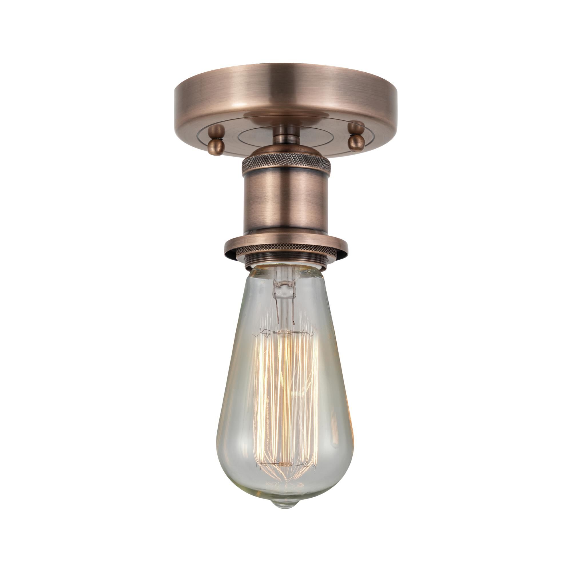 Bruno Marashlian Bare Bulb 2 Inch Semi Flush Mount by Innovations Lighting