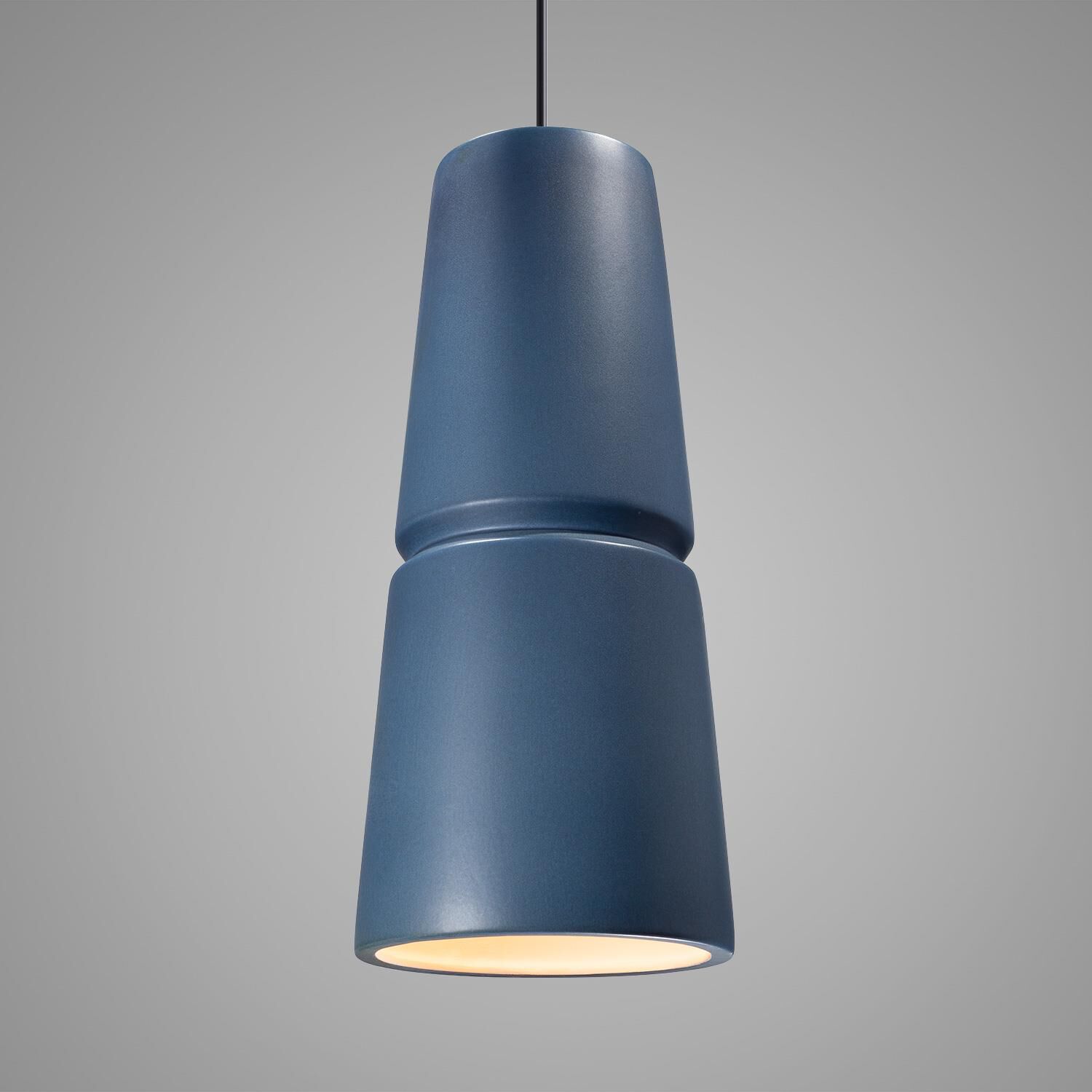 Shown in Matte Black finish and Midnight Sky Ceramic shade