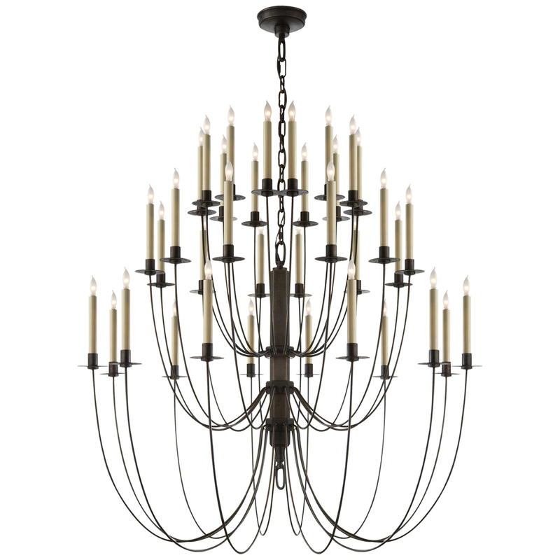 Thomas O'Brien Erika 39 Inch 36 Light Chandelier by Visual Comfort Signature Collection